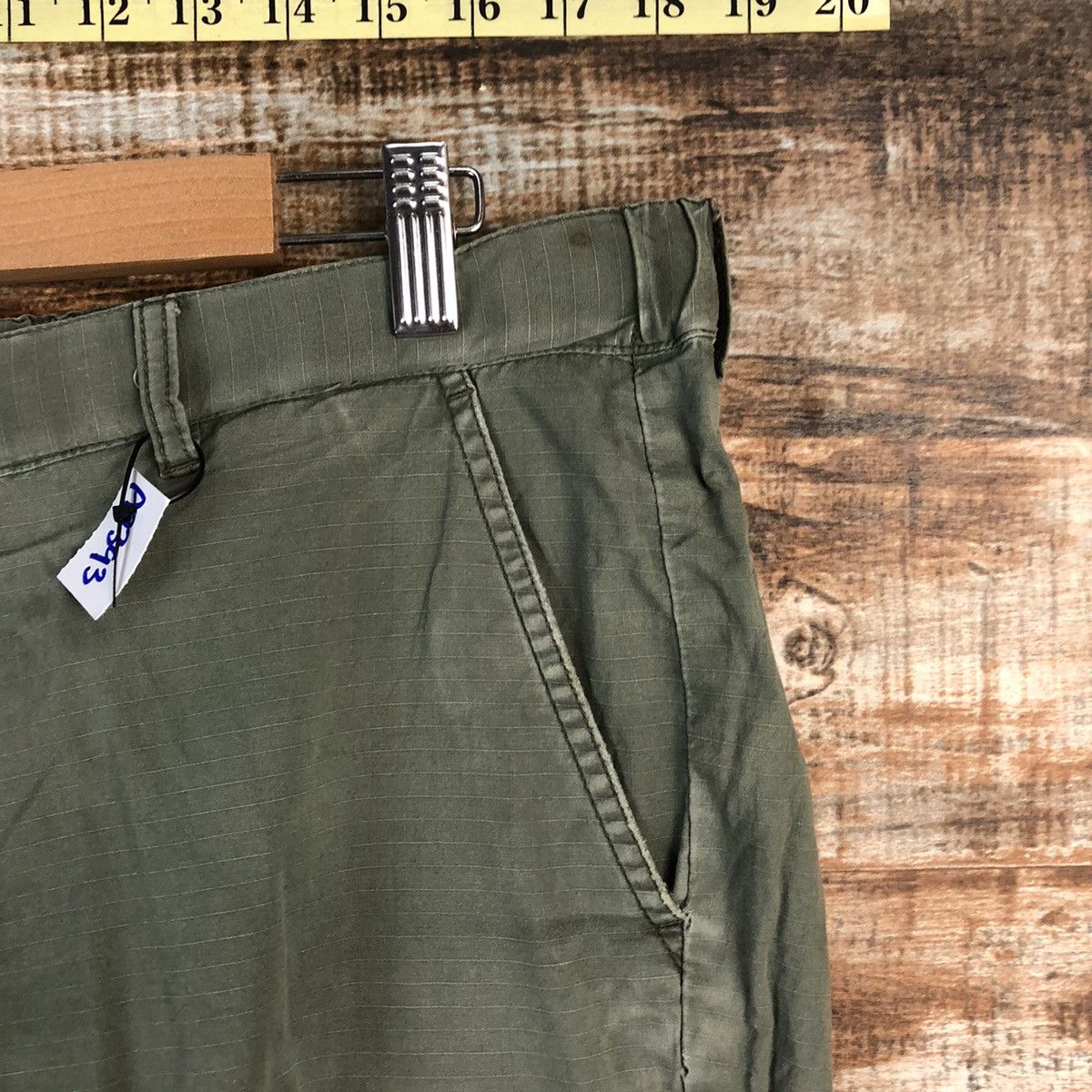 Uniqlo Uniqlo Green Cargo ripped Multipocket utility Pants #A2393 Size US 33 - 8 Thumbnail