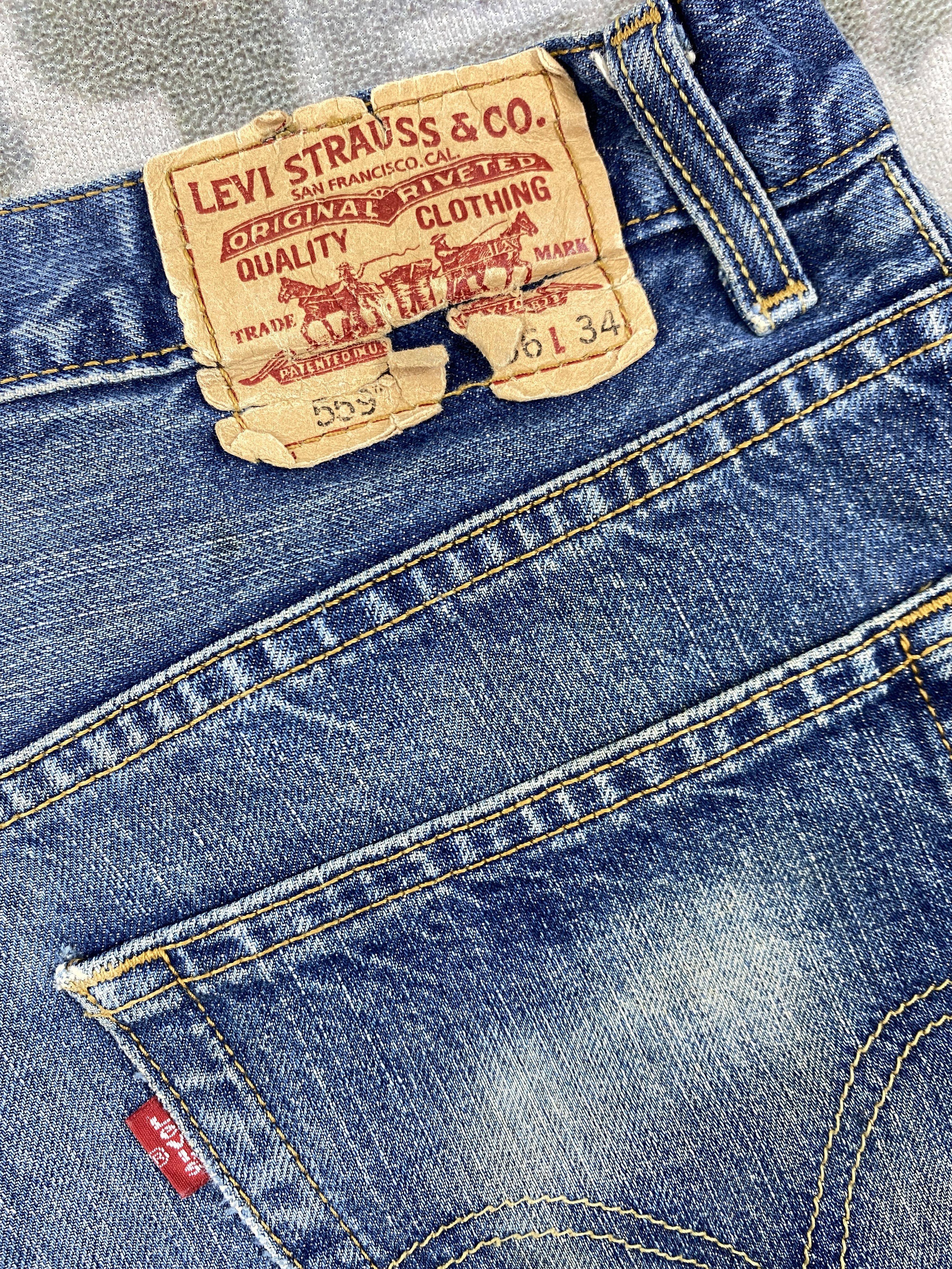 Levi's Vintage Levi's 559 Relaxed Straight 36 x 32 Denim -JN309 Size US 36 / EU 52 - 12 Thumbnail