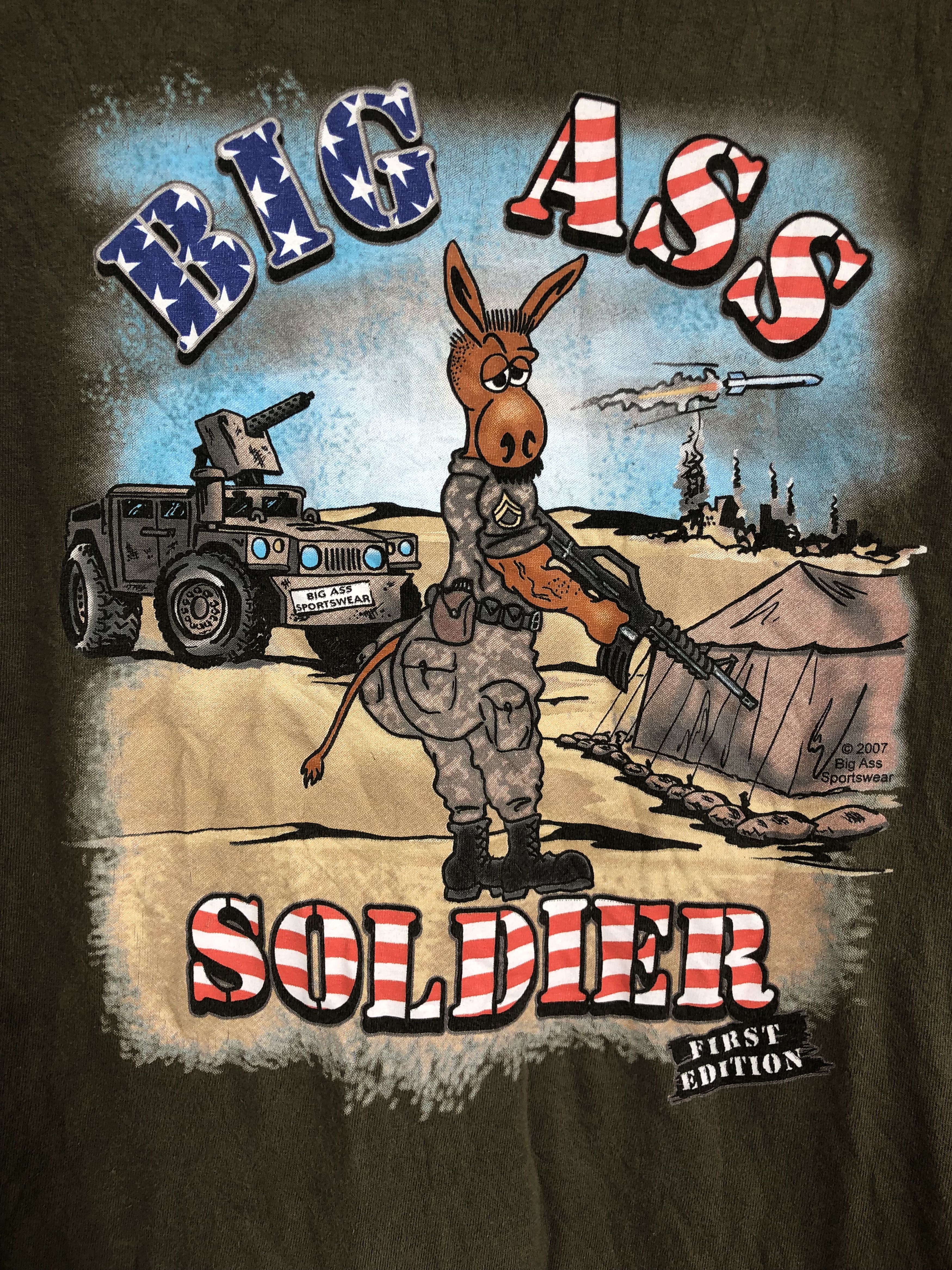 Vintage Big ass soldier Firstedition Size US M / EU 48-50 / 2 - 2 Thumbnail