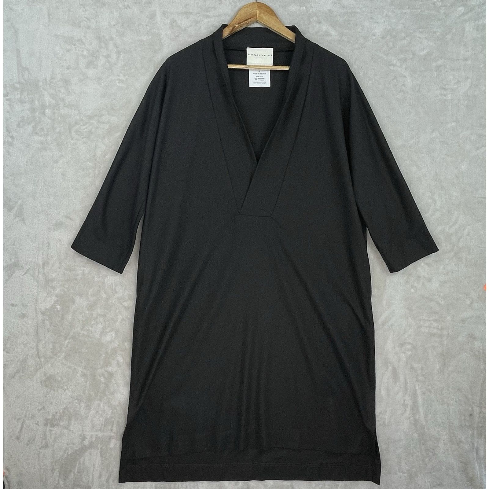 Stephan Schneider Stephan Schneider Clockwork Black Wool Cashmere Tunic Dress Size M / US 6-8 / IT 42-44 - 1 Thumbnail