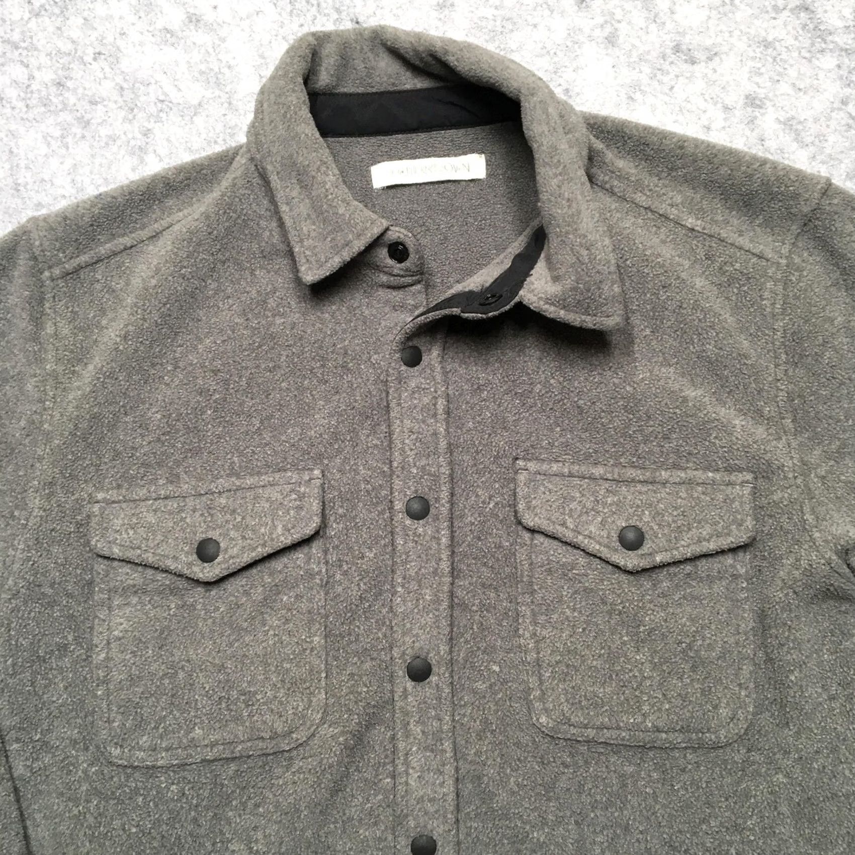 Outerknown Outerknown Fleece Shirt Jacket Mens Small S Gray Fleece Snap Front Pockets Jac Size US S / EU 44-46 / 1 - 4 Thumbnail