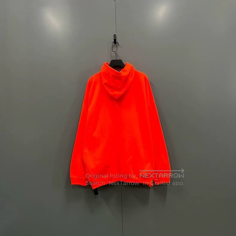 Balenciaga Balenciaga Bright orange letter printed hoodie Size US M / EU 48-50 / 2 - 2 Thumbnail