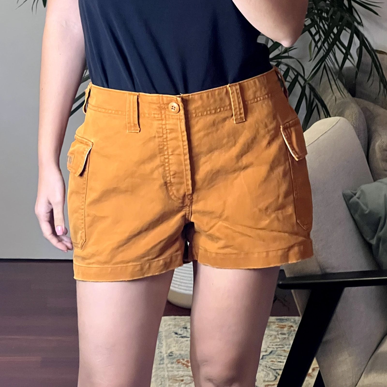 Abercrombie & Fitch Abercrombie & Fitch Vintage Y2K cargo shorts brown orange Size 32" / US 10 / IT 46 - 1 Thumbnail