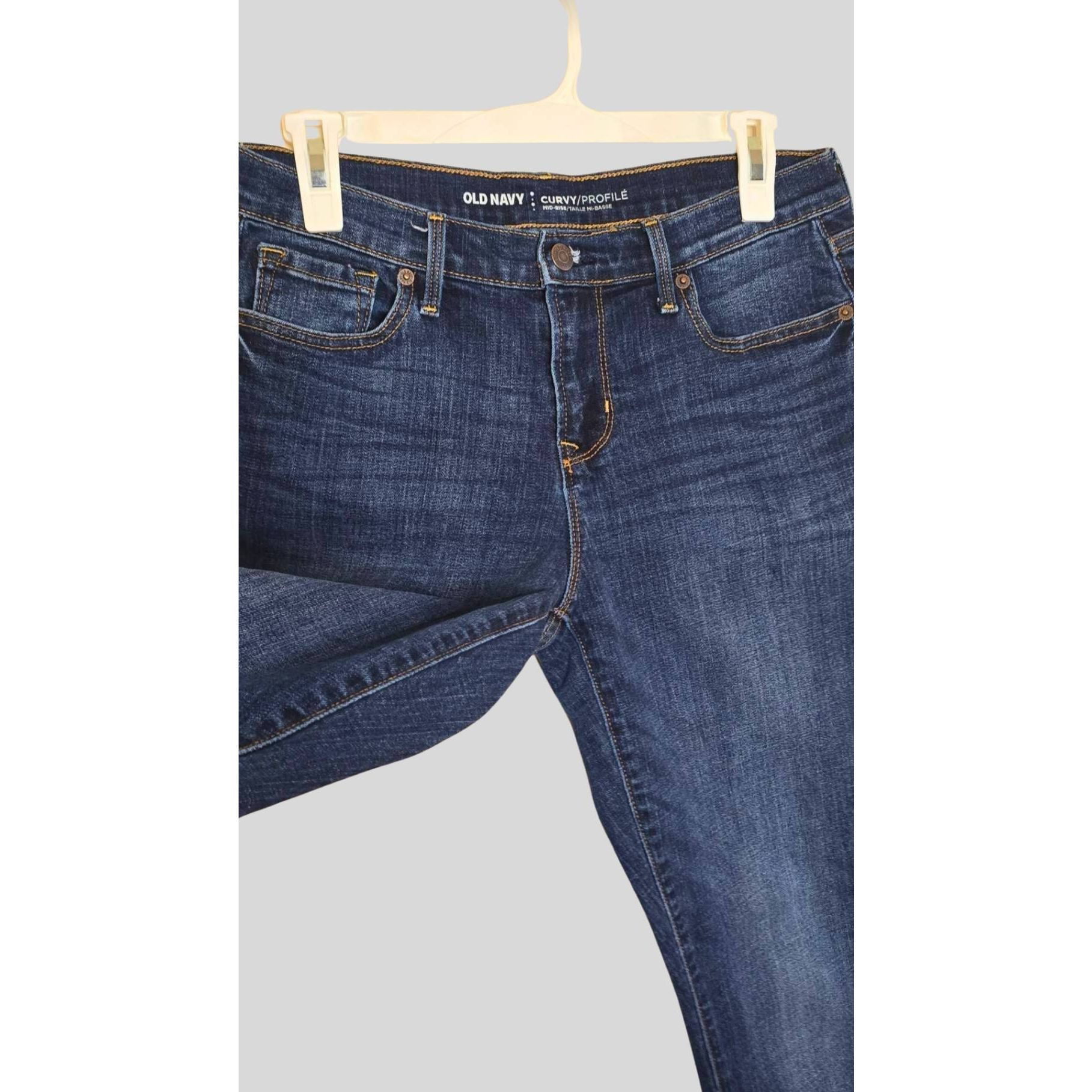 Old Navy Old Navy Curvy Skinny Jeans Womens 6R Mid Rise Dark Wash Str Size 28" / US 6 / IT 42 - 5 Thumbnail
