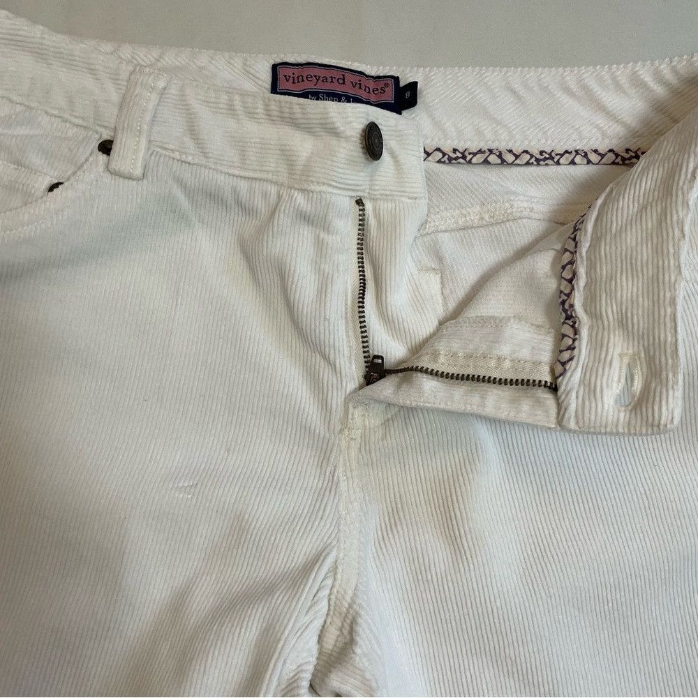 Vineyard Vines Vineyard Vines White Chilmark Corduroy Straight Leg Pants S Size 30" / US 8 / IT 44 - 4 Thumbnail