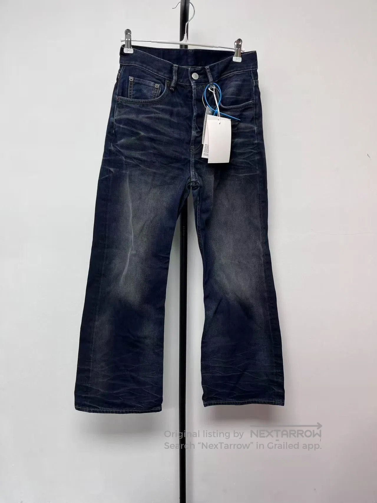 Acne Studios Acne Studios Baggy Mid-Rise Whisker Logo Jeans. Size US 30 / EU 46 - 1 Thumbnail