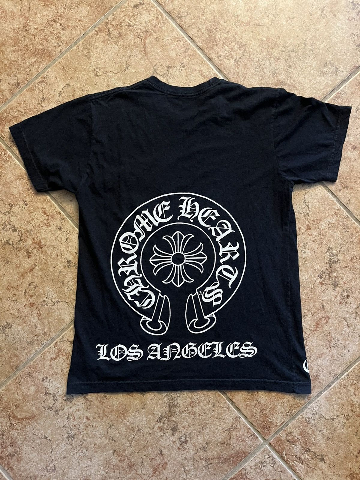 Chrome Hearts Chrome Hearts Los Angeles horseshoe pocket tee Grailed