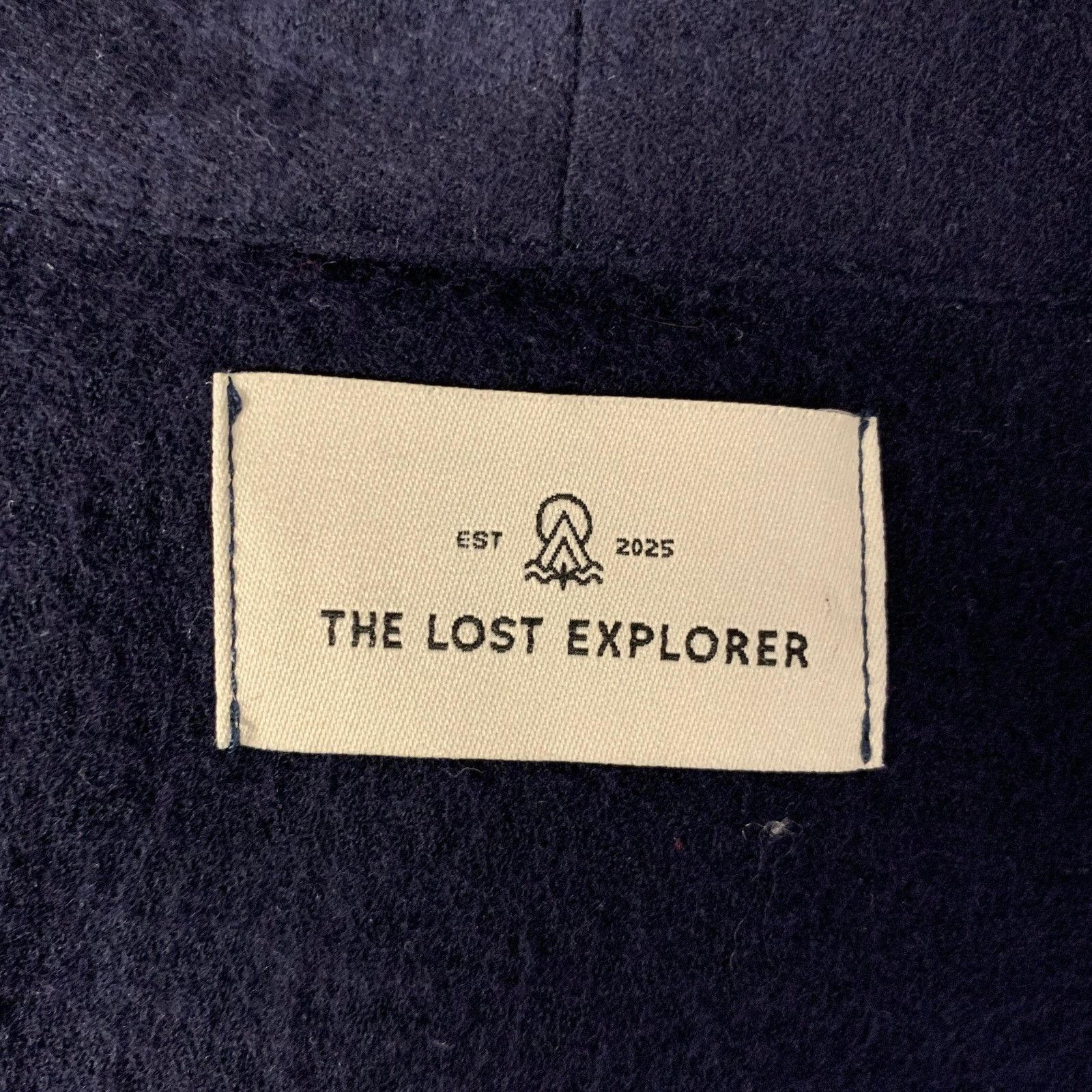 The Lost Explorer THE LOST EXPLORER L Navy Distressed Wool Cotton Shawl Jacket Size US L / EU 52-54 / 3 - 5 Thumbnail