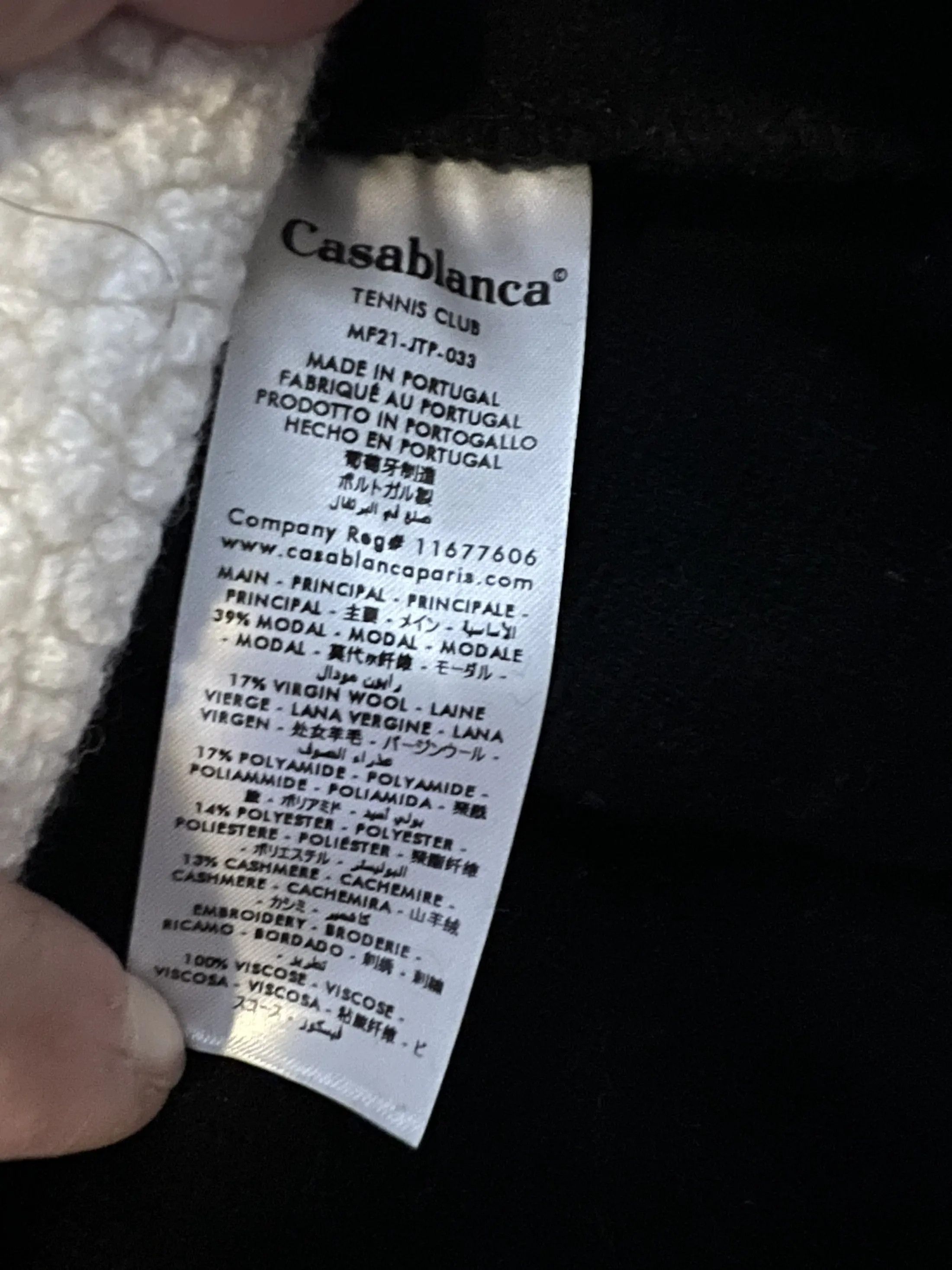 Casablanca Runway AW'21Terry Embroidered Sweatshirt Size US M / EU 48-50 / 2 - 8 Thumbnail