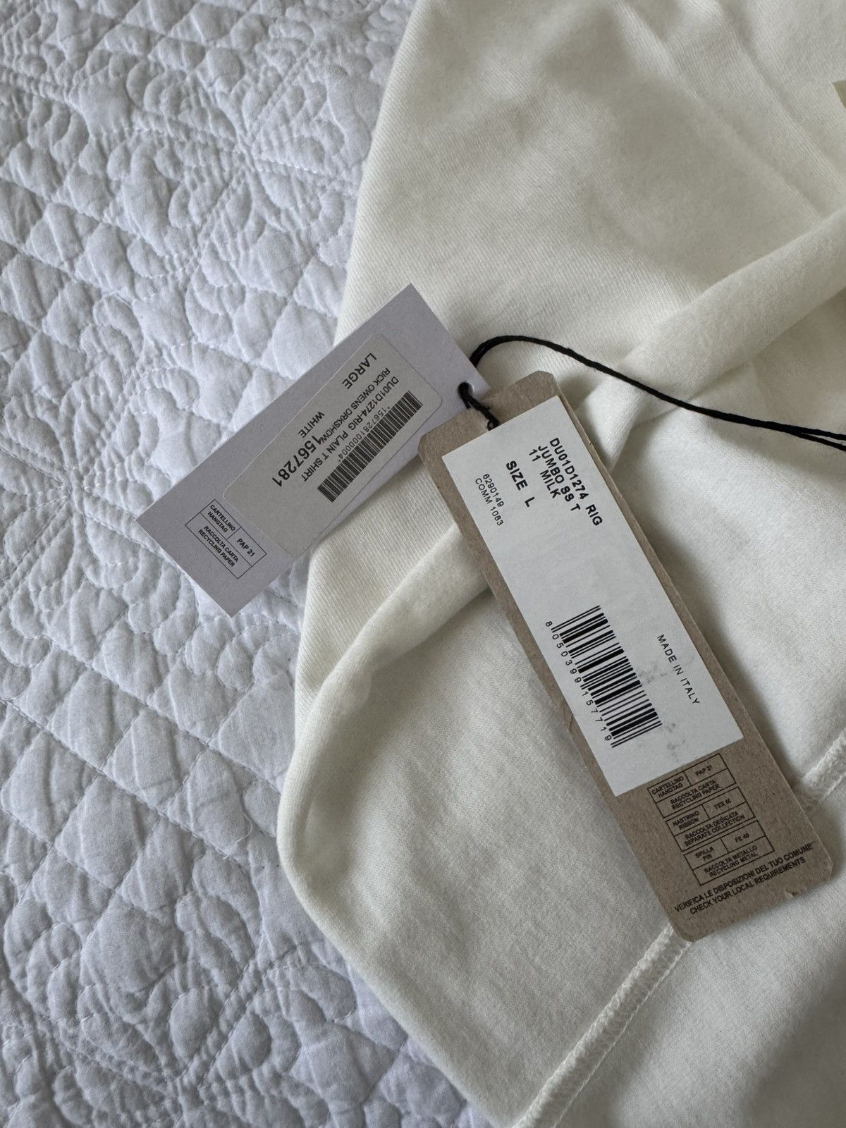 Rick Owens × Rick Owens Drkshdw Rick Owens DRKSHDW jumbo tee Size US L / EU 52-54 / 3 - 5 Thumbnail
