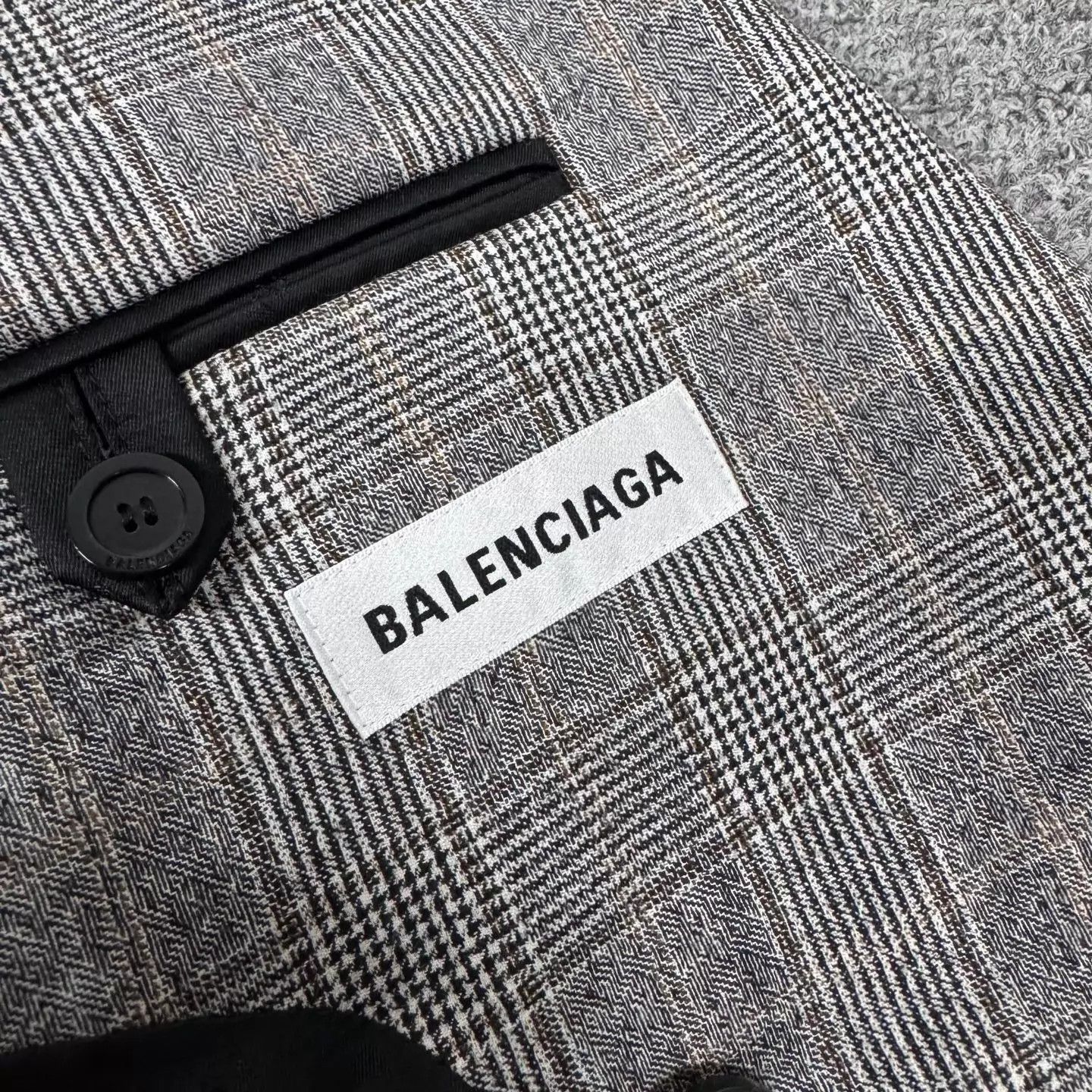 Balenciaga Balenciaga Gray Check Blazer 36 Size XS / US 0-2 / IT 36-38 - 5 Thumbnail