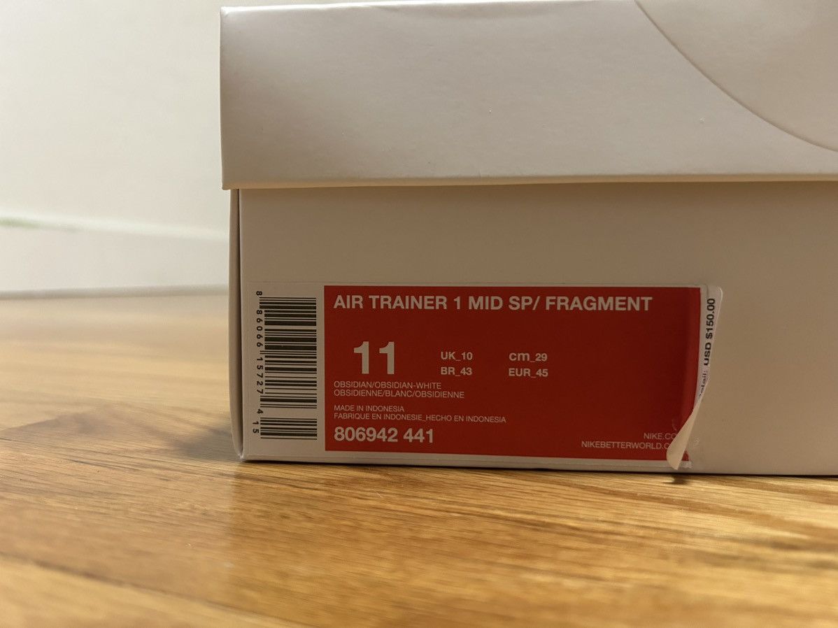 Fragment Design × Nike Nike Air Trainer 1 Mid SP Fragment Design Obsidian Size 11 Size US 11 / EU 44 - 8 Thumbnail