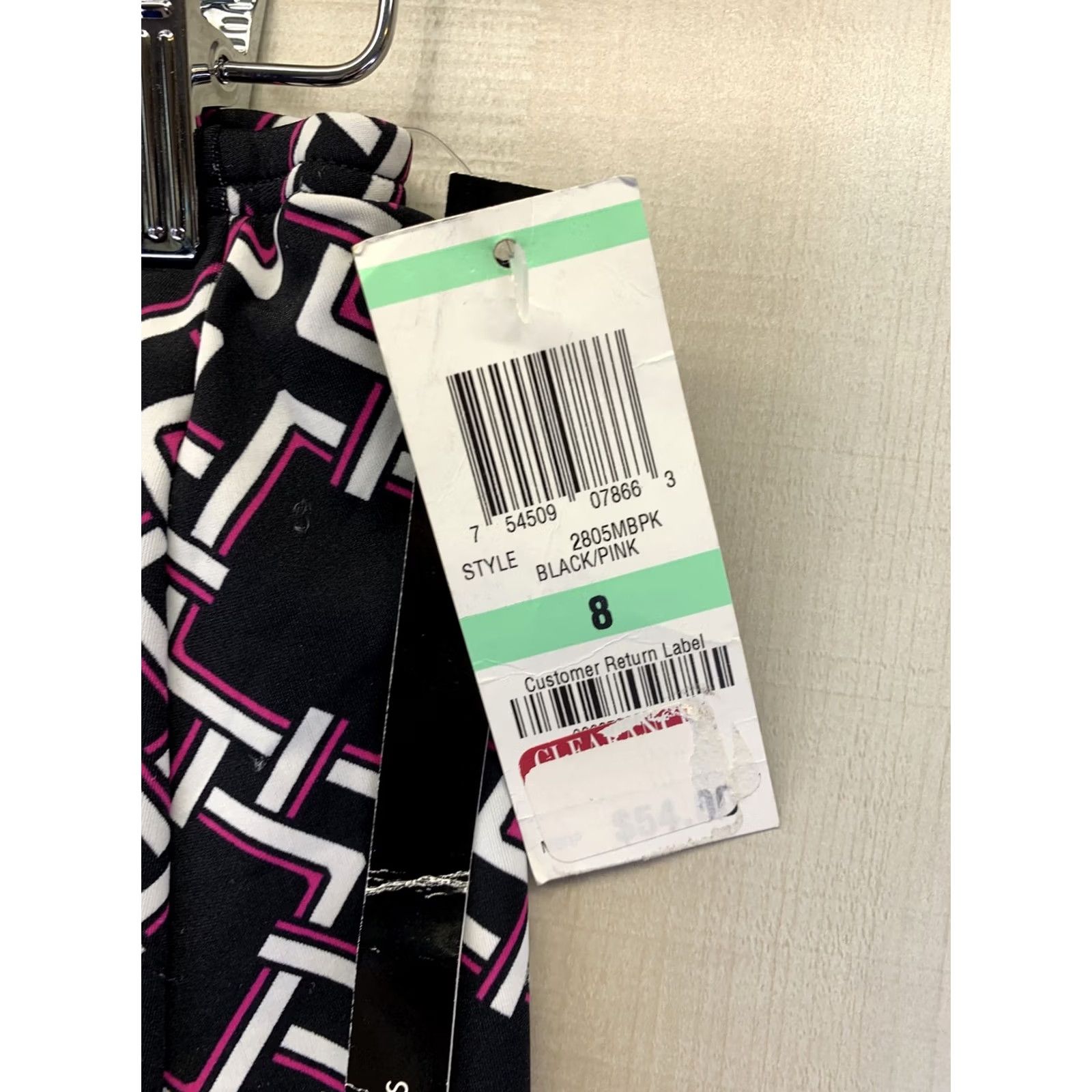 Vintage INC International Concepts Swim Skirt Women Black/Pink 8 NWT-5970 Size 30" / US 8 / IT 44 - 2 Thumbnail