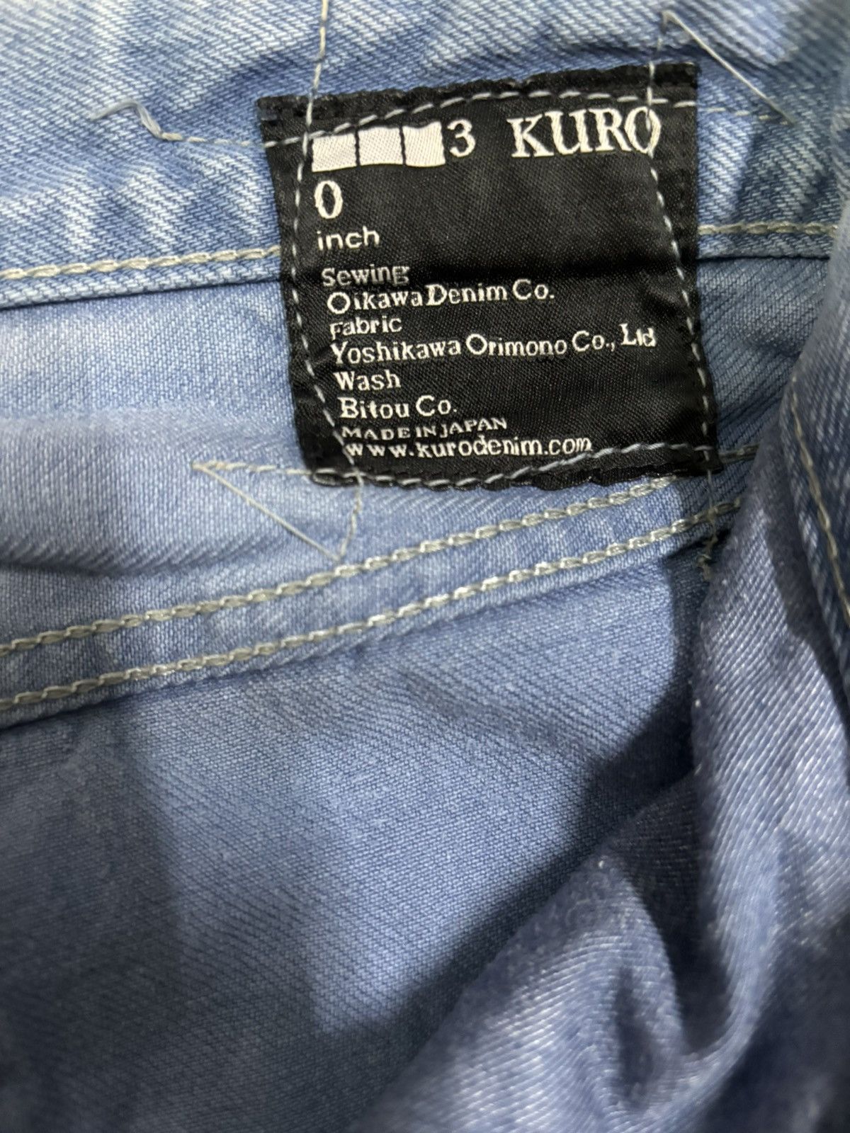 Hysteric Glamour Vintage Kuro Selvedge Acid Wash Distressed Grunge Jeans Size US 30 / EU 46 - 20 Thumbnail