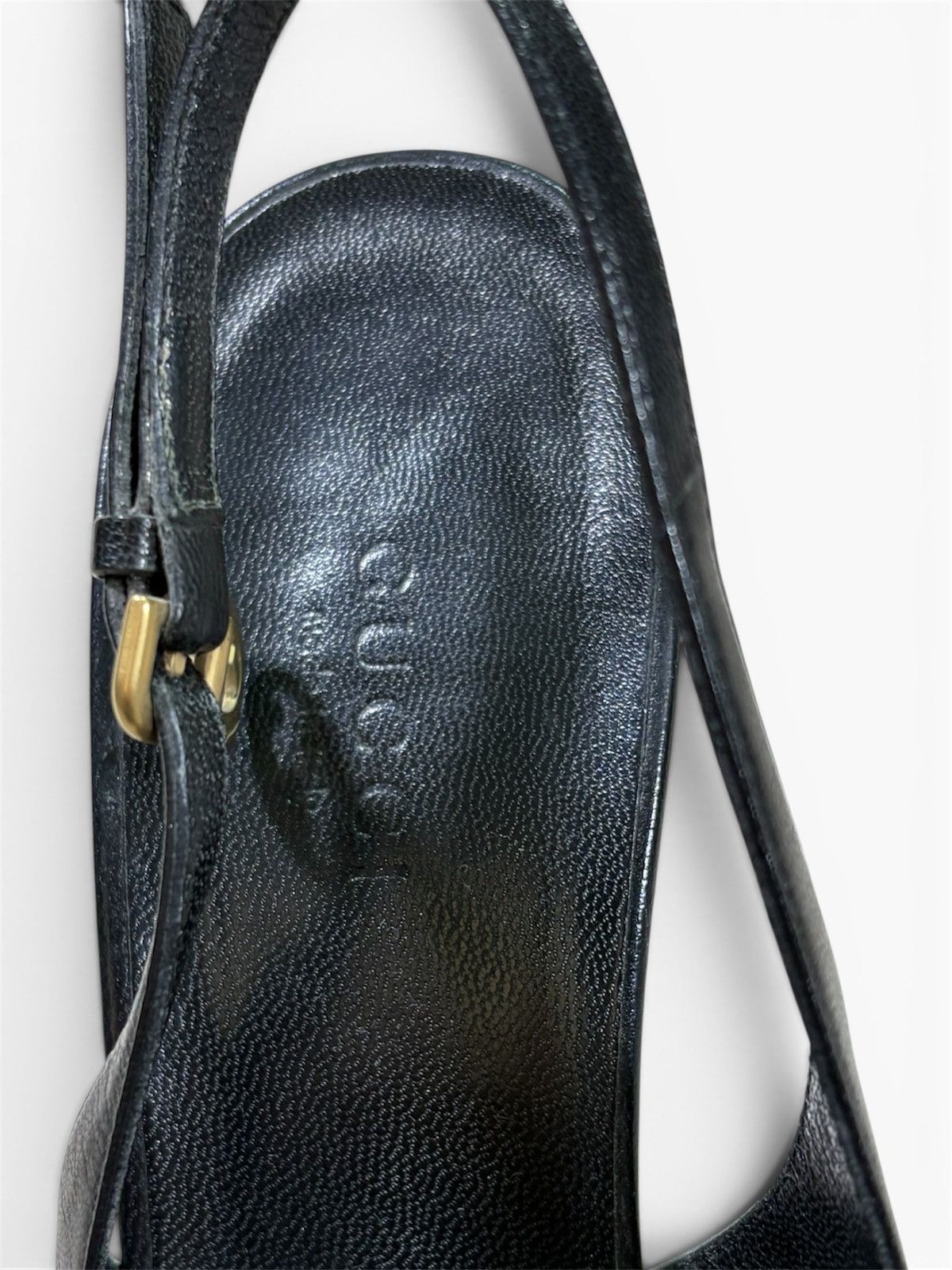 Gucci Logo Pendant Heels by Gucci Size US 7 / IT 37 - 6 Thumbnail