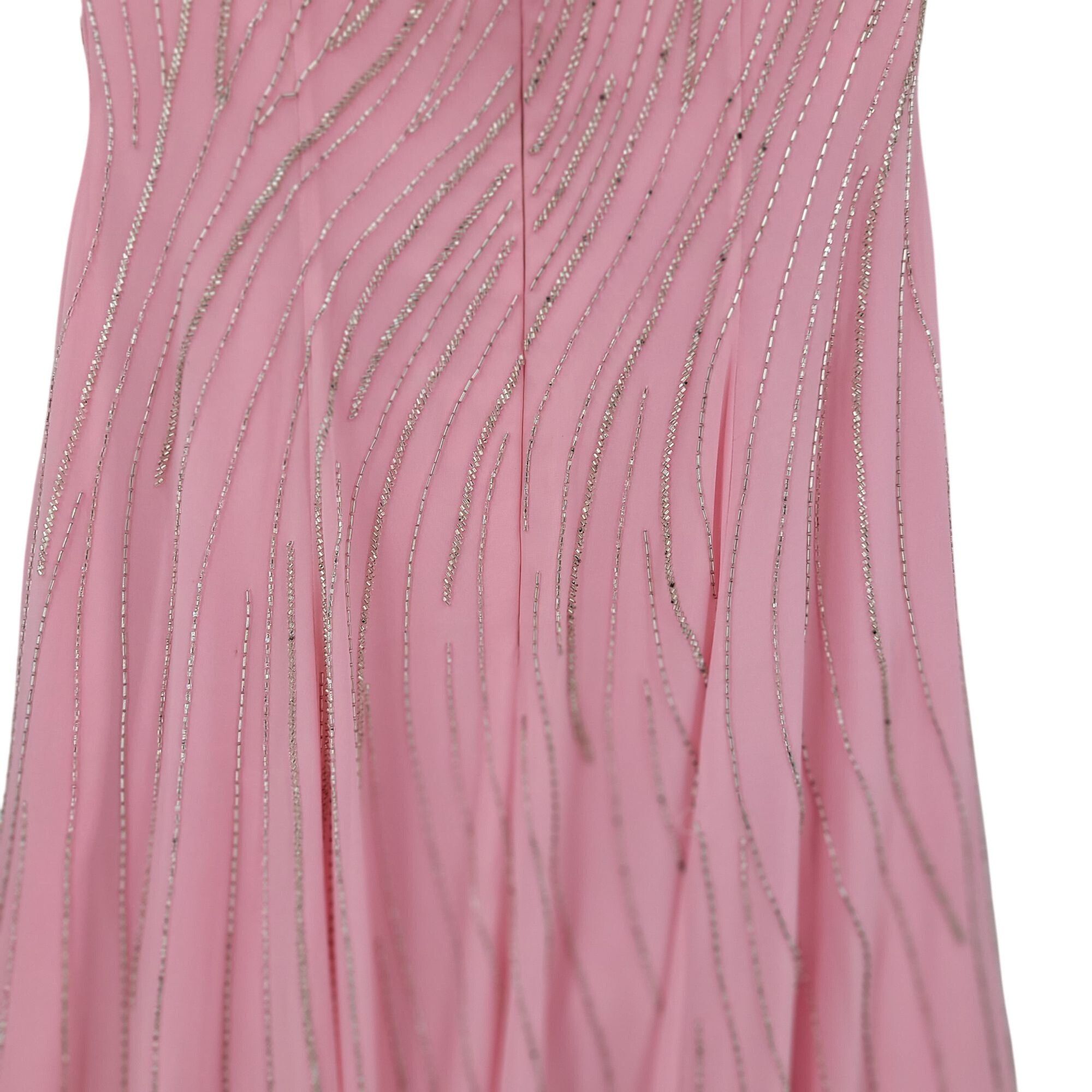 Other Pink Sweetheart Strapless A-line Gown Rhinestone Embellishme Size M / US 6-8 / IT 42-44 - 6 Thumbnail