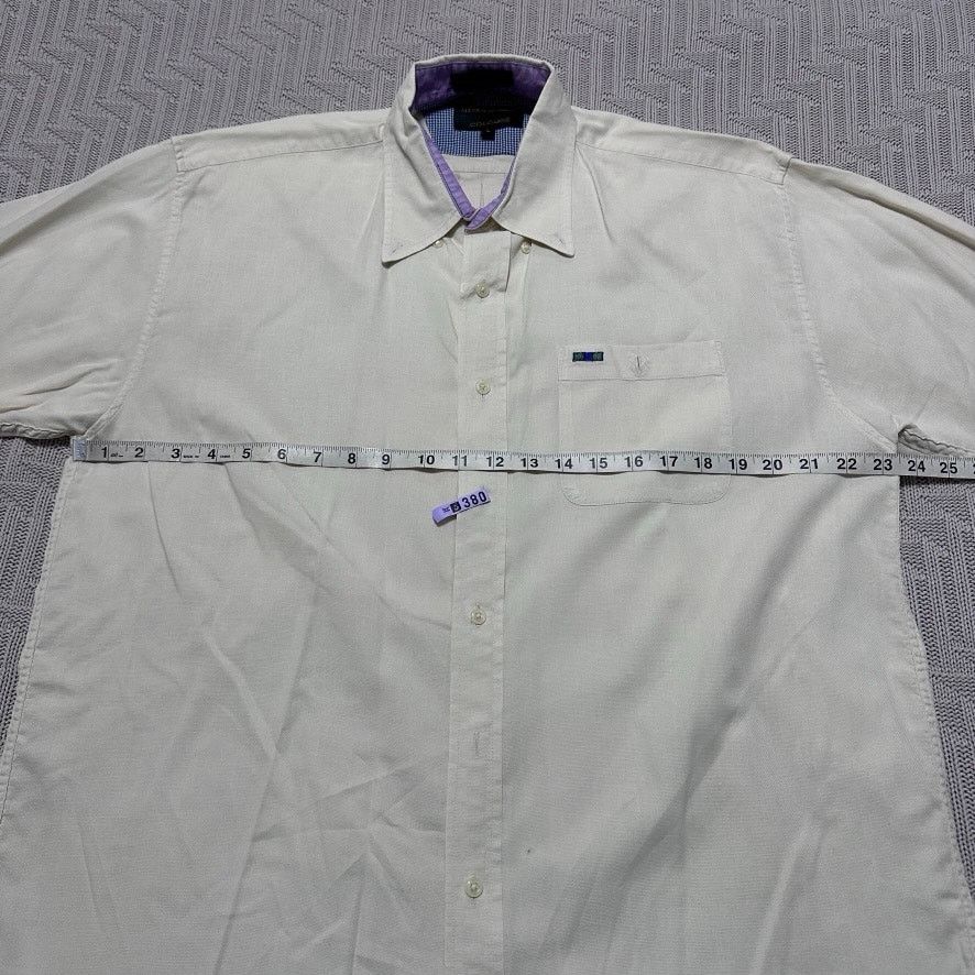 Alexander Julian Alexander Julian cream short sleeve button down Size US L / EU 52-54 / 3 - 5 Thumbnail
