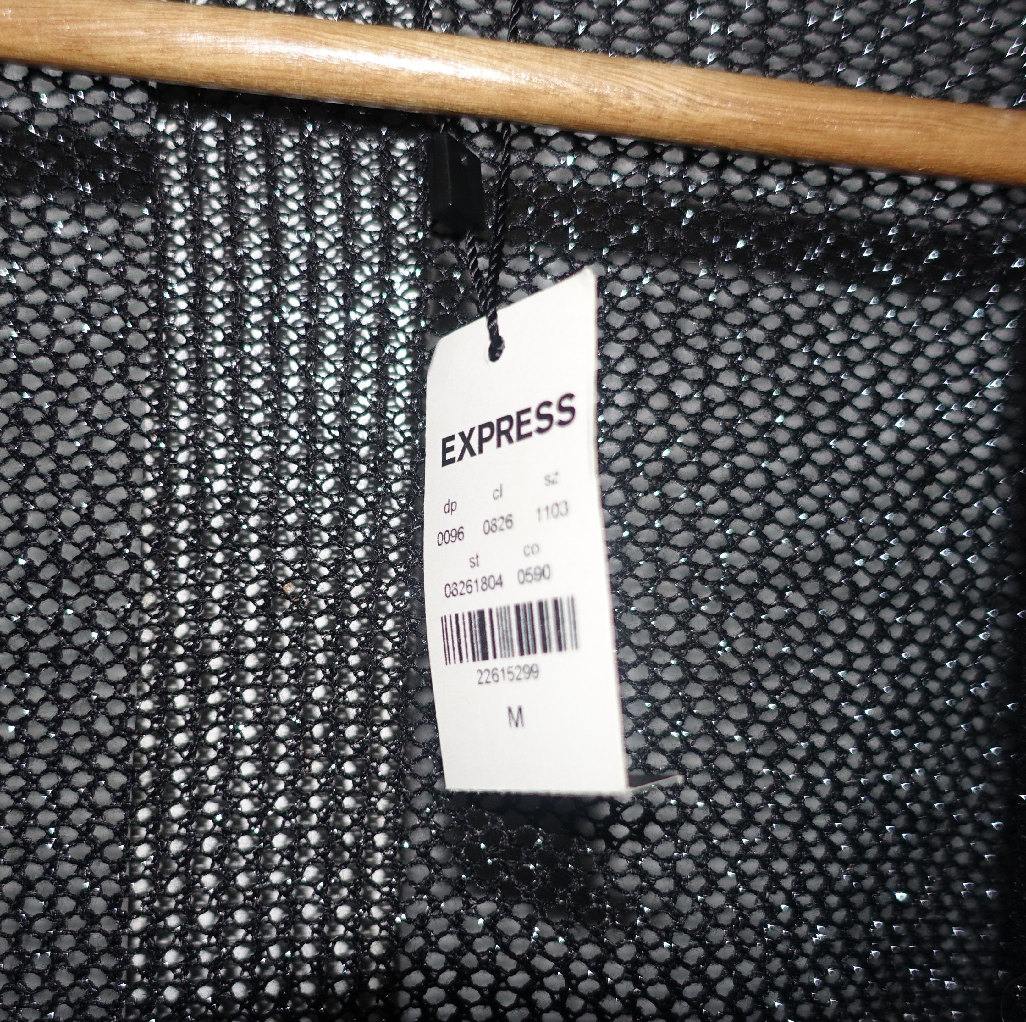 Express Express Black Silver Metallic Crop Top M NWT Size M / US 6-8 / IT 42-44 - 7 Thumbnail