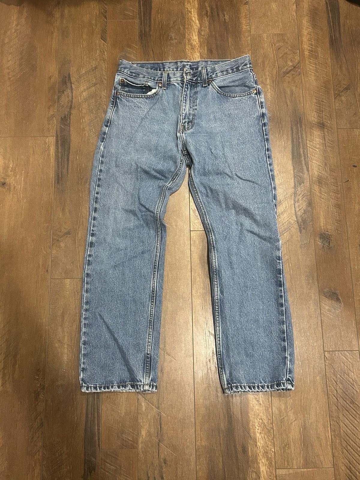 Levi's Vintage Levi's 501 Straight Leg Medium Wash Blue Jeans 31x27 Size US 31 - 1 Thumbnail