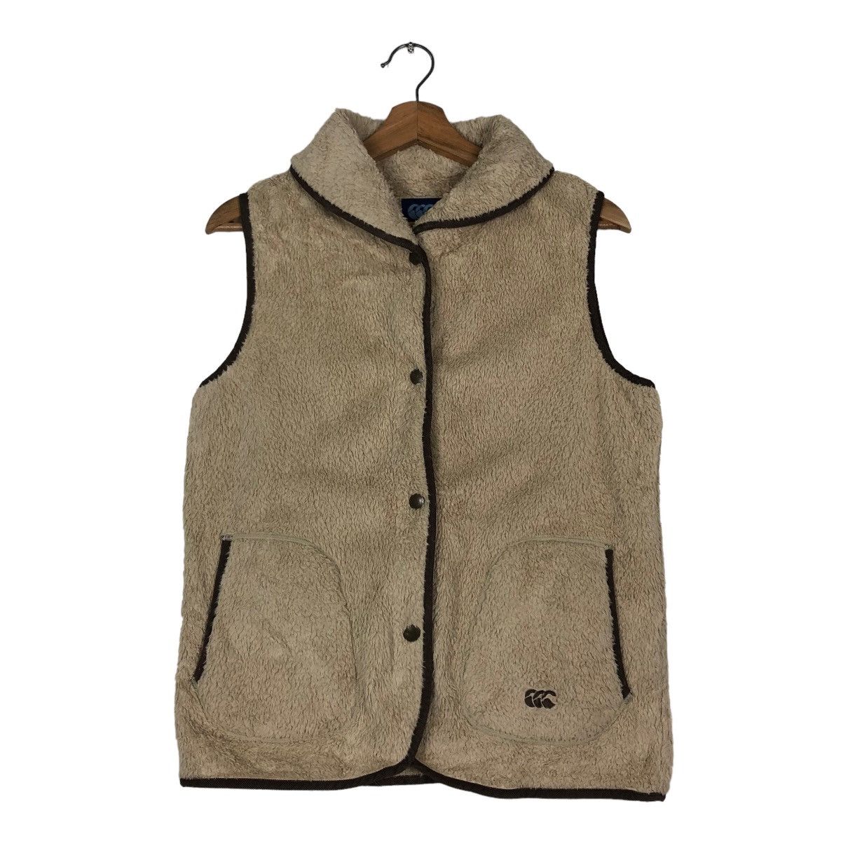 Canterbury of New Zealand 🔥VINTAGE FLEECE VEST DIPE PILE CANTERBURY Size US M / EU 48-50 / 2 - 1 Thumbnail