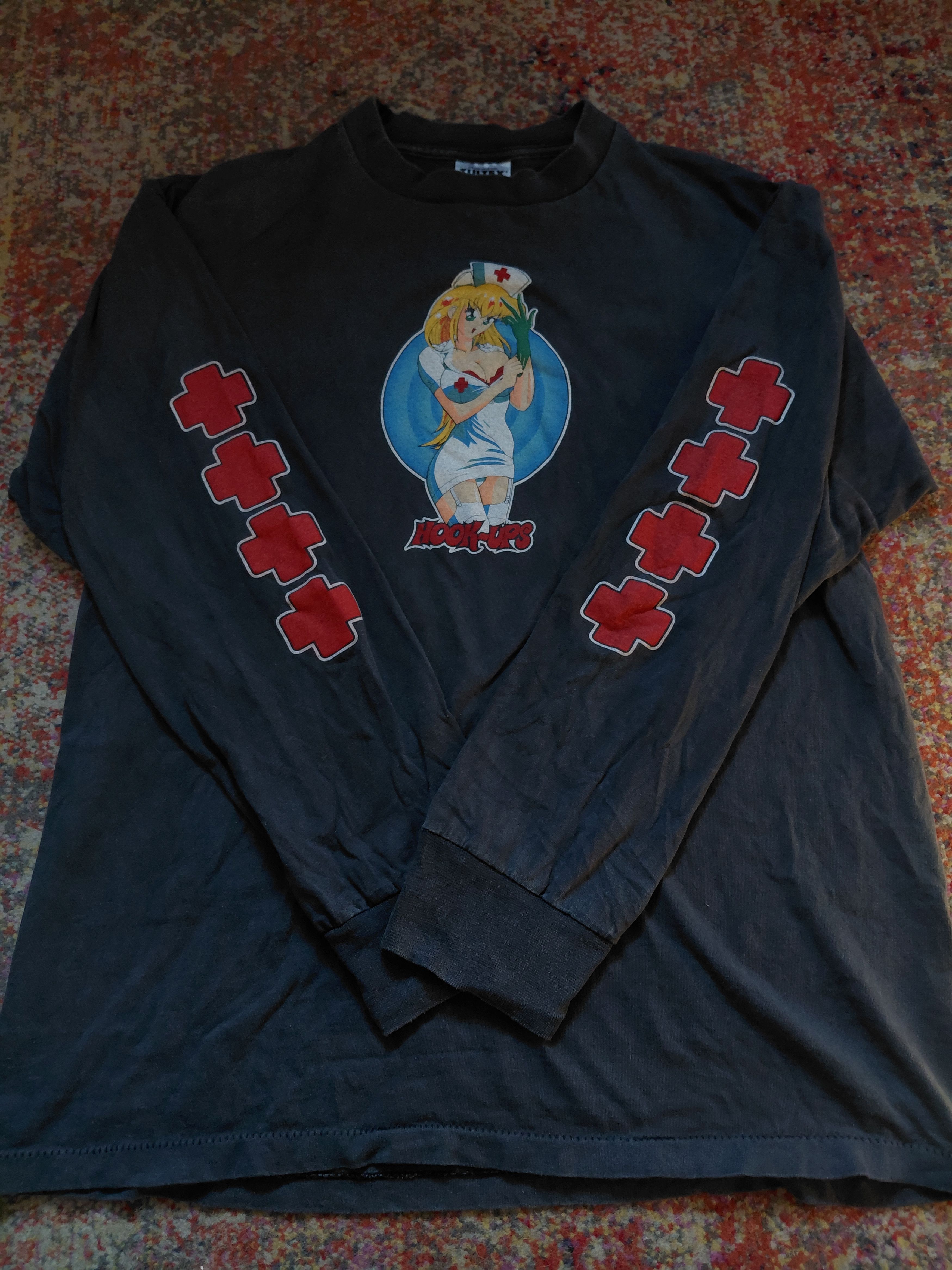 Hook-Ups Hook-Ups, Nurse Skate Tee, Tultex, long sleeve Size US L / EU 52-54 / 3 - 1 Thumbnail