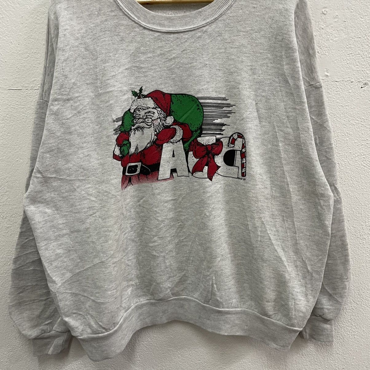 Jerzees × Vintage 🔥Vintage 1997 Jerzees Merry Christmas Sweatshirts Size US XL / EU 56 / 4 - 5 Thumbnail