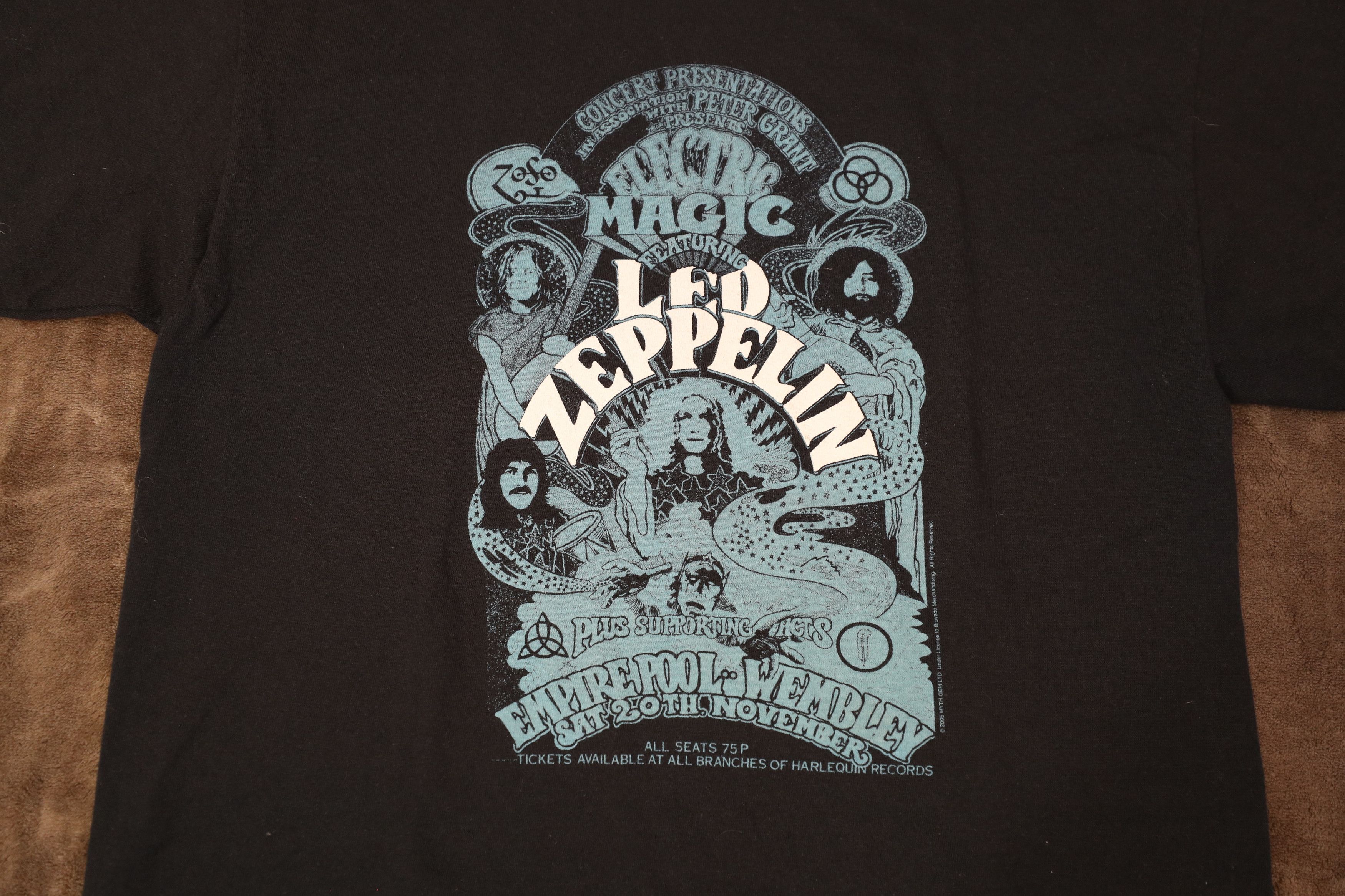 Band Tees Vintage 2005 Electric Magic Led Zeppelin Myth Gem Tee (M) Size US M / EU 48-50 / 2 - 4 Thumbnail