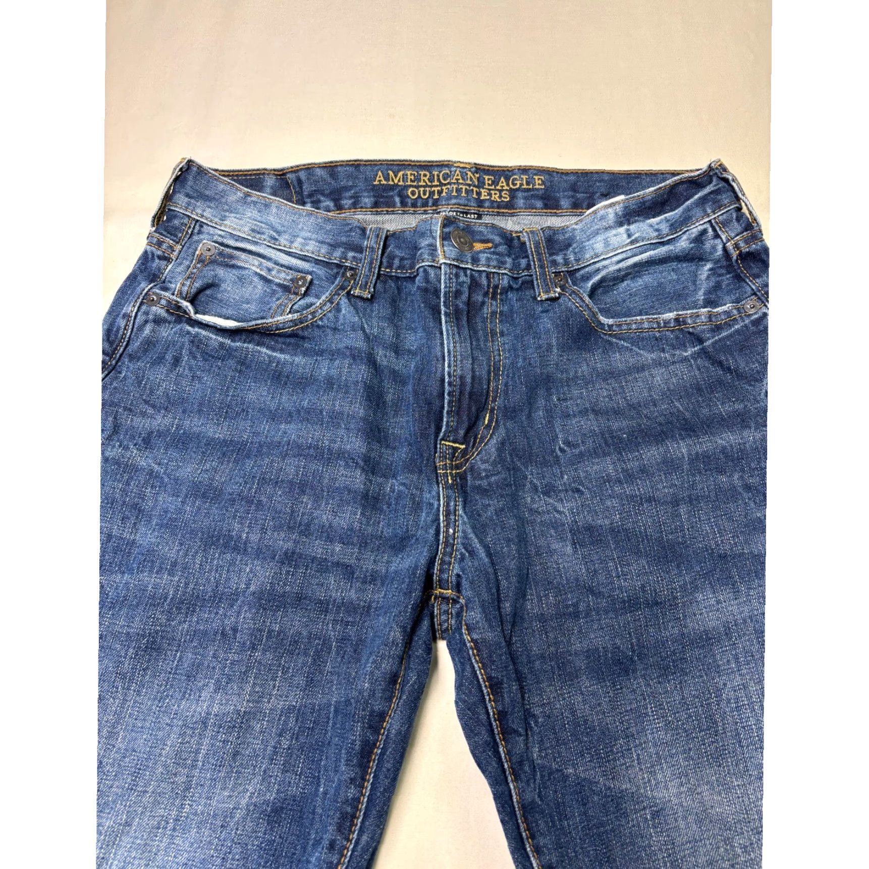American Eagle Outfitters American Eagle Outfitters Jeans Straight Mens 32x32 Blue Denim 5-Pocket Modern Fit Tight? Size US 32 / EU 48 - 2 Thumbnail