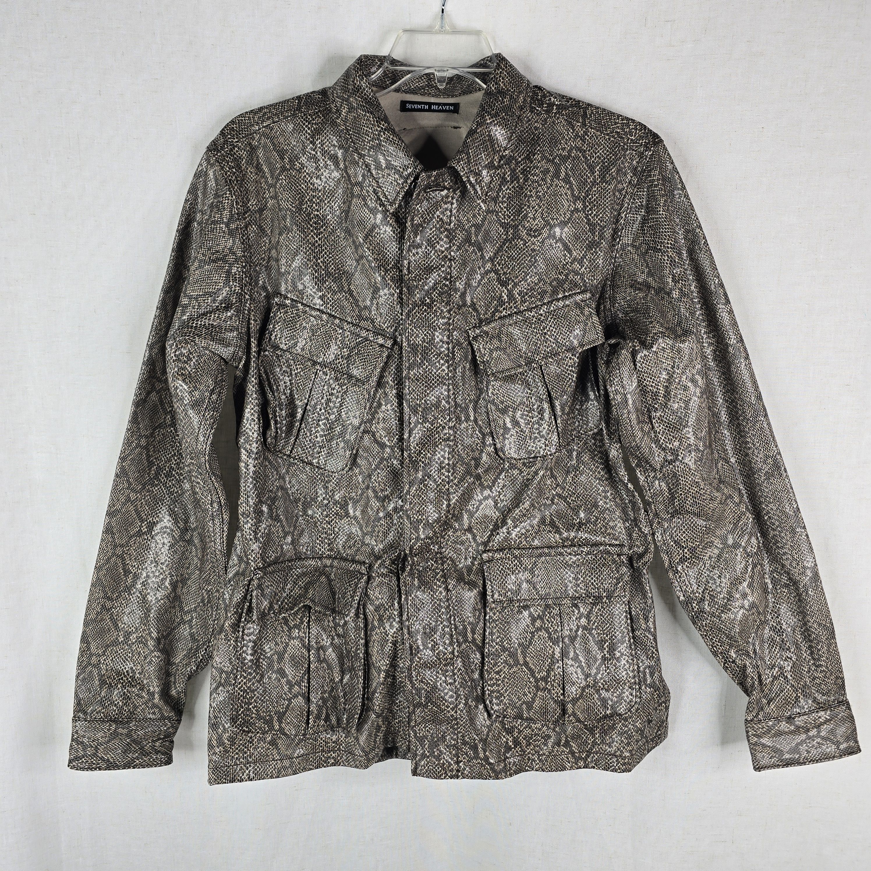 Seventh Heaven Seventh Heaven Mens XL Faux Snake Cross Jacket Ken Carson Size US XL / EU 56 / 4 - 6 Thumbnail