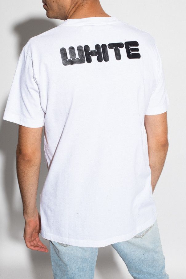 Off-White White Rubber Arrow Font Logo T-Shirt Size S / US 4 / IT 40 - 3 Thumbnail