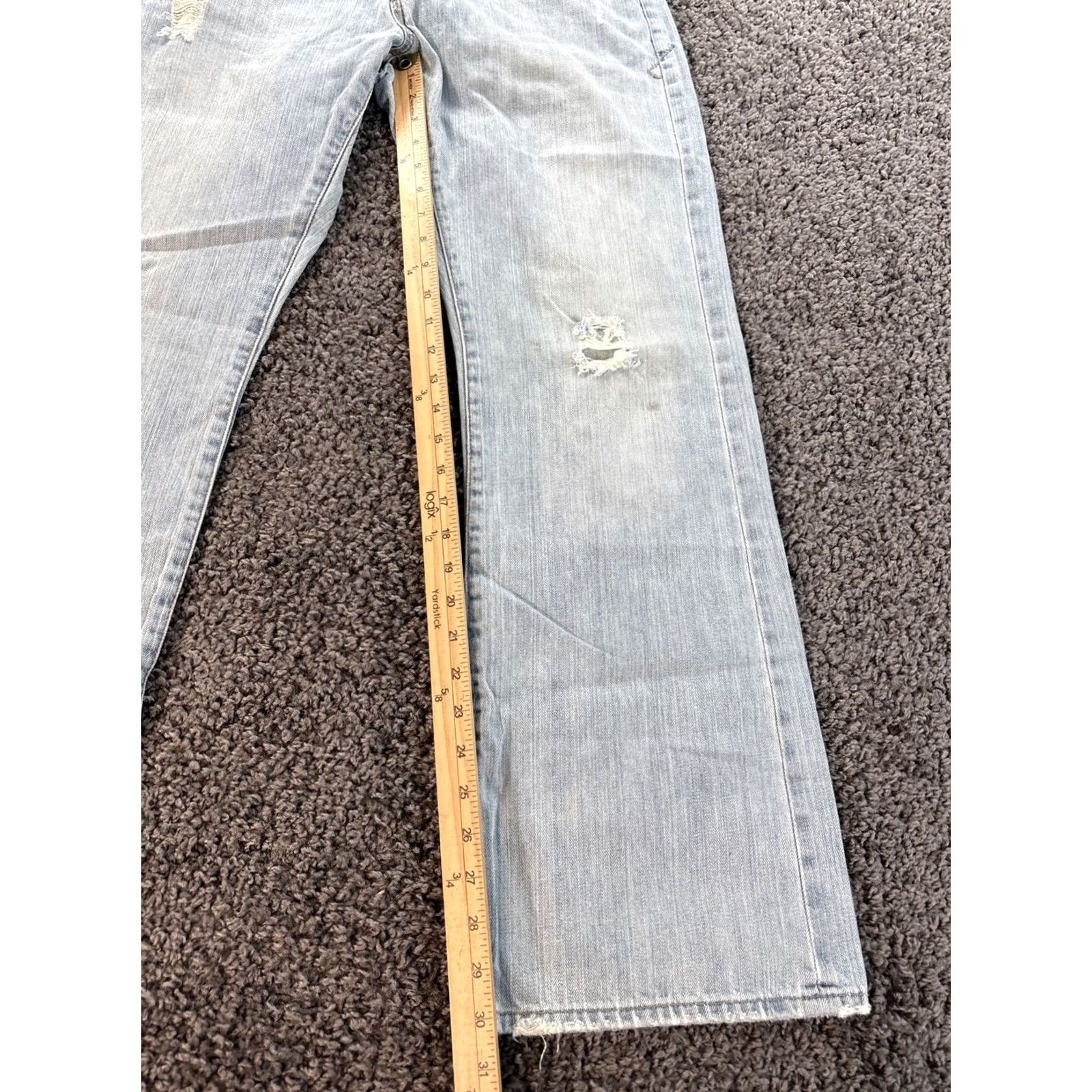 Vintage VINTAGE Unionbay Jeans Mens 32x30 Blue Loose Boot Baggy Y2K Skater Bootcut Denim Jeans Men 5-Pocket Distressed Logo Retro Size US 32 / EU 48 - 2 Thumbnail