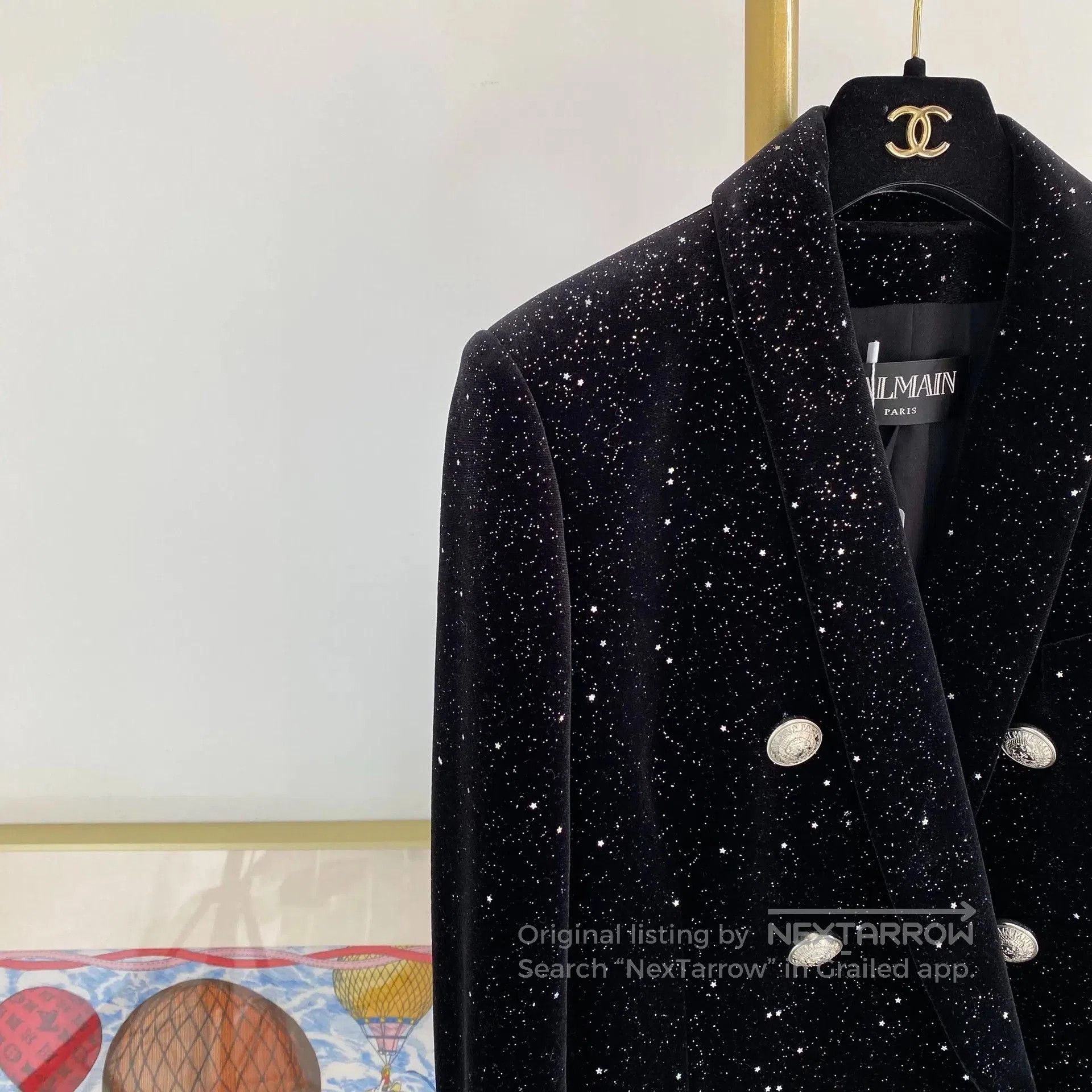 Balmain Balmain Black Velvet Coat Size 38. Size S / US 4 / IT 40 - 3 Thumbnail