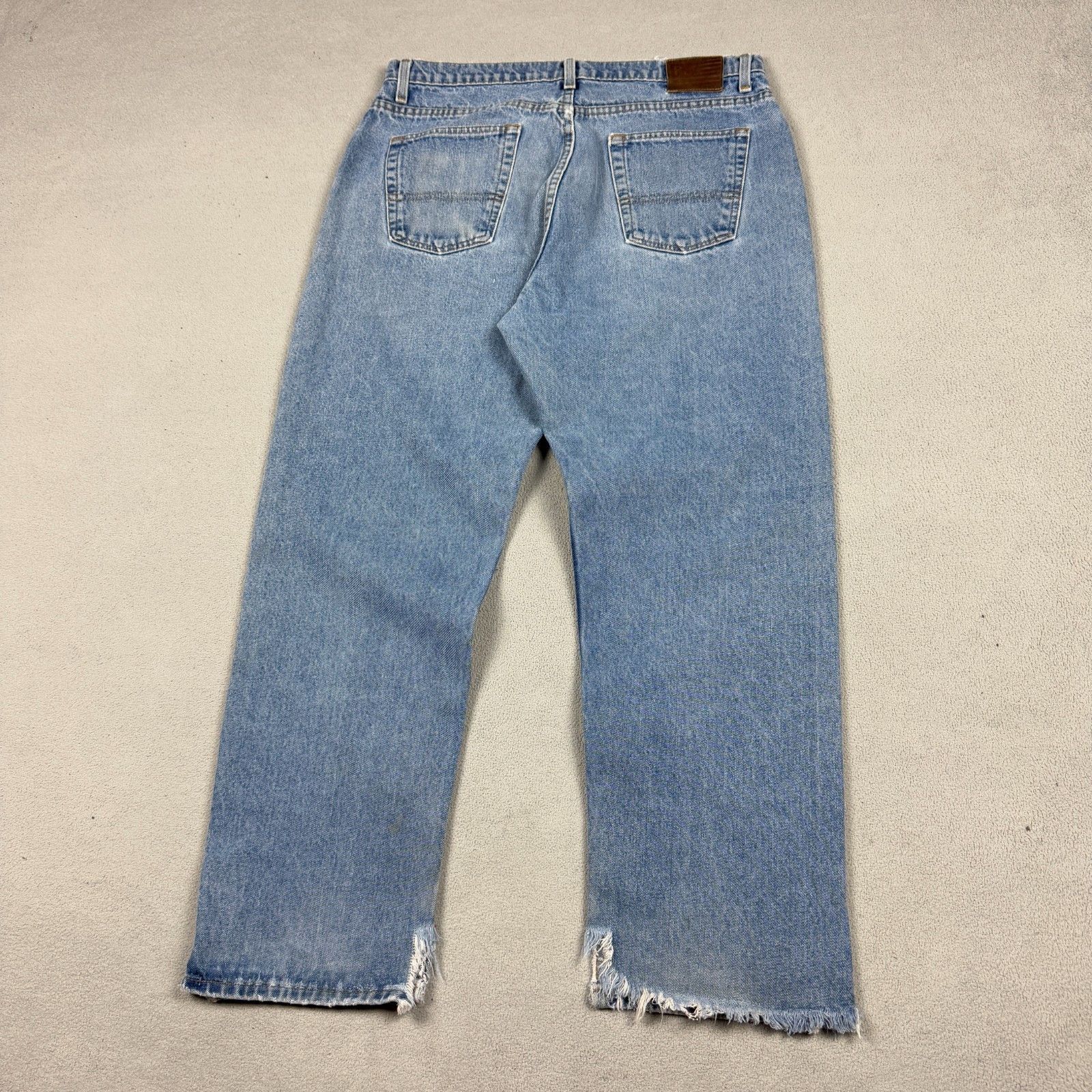 Polo Ralph Lauren Polo Ralph Lauren Distressed Jeans 36x30 Denim Raw Hem Y2K Size US 36 / EU 52 - 11 Thumbnail