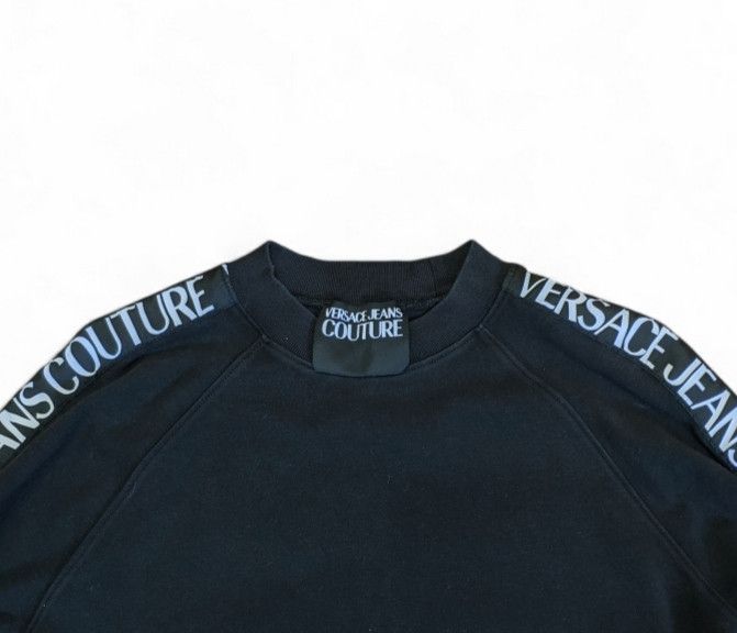 Versace Jeans Couture VJC VERSACE Side Stripe Logo Crew Neck Sweatshirt Size US M / EU 48-50 / 2 - 2 Thumbnail