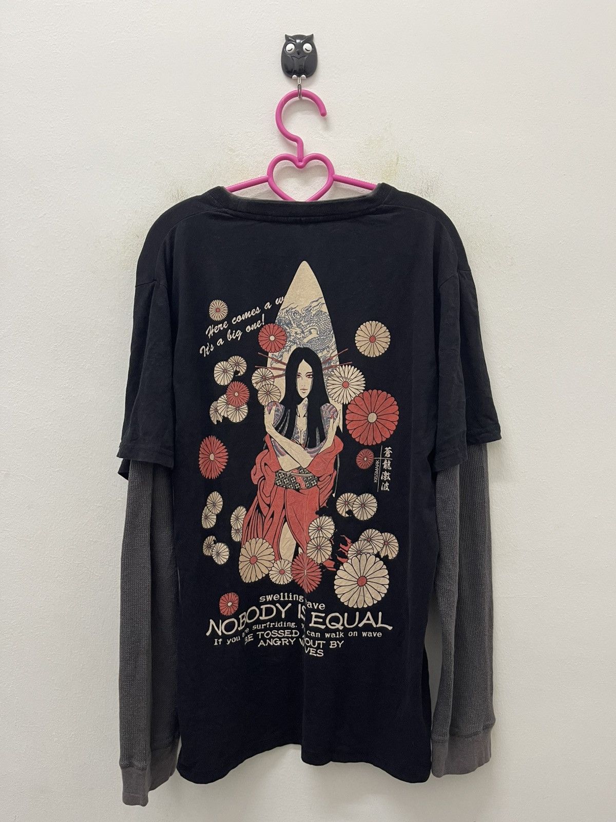 Japanese Brand Rare Vintage KISSMARK Nobody Is Equal Sexy Girl Size US M / EU 48-50 / 2 - 1 Thumbnail
