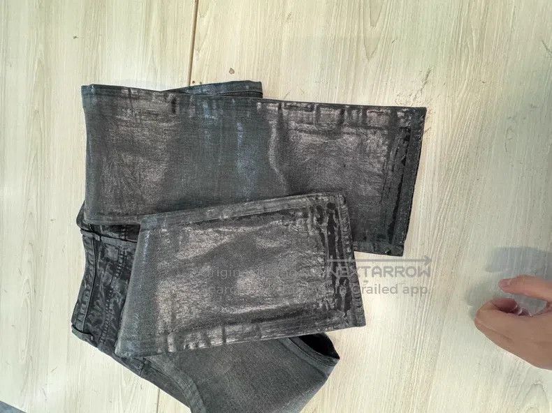 Dior Dior Black Wax Brushed Jeans Size US 32 / EU 48 - 5 Thumbnail