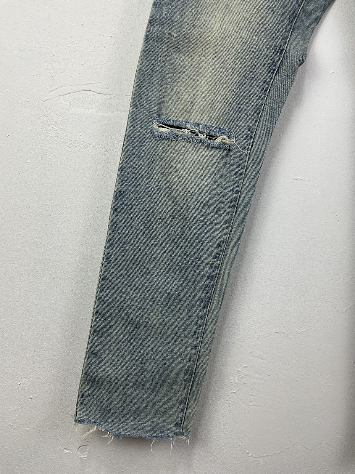 Saint Laurent Paris Saint Laurent Distressed Slim Jean Size US 28 / EU 44 - 5 Thumbnail