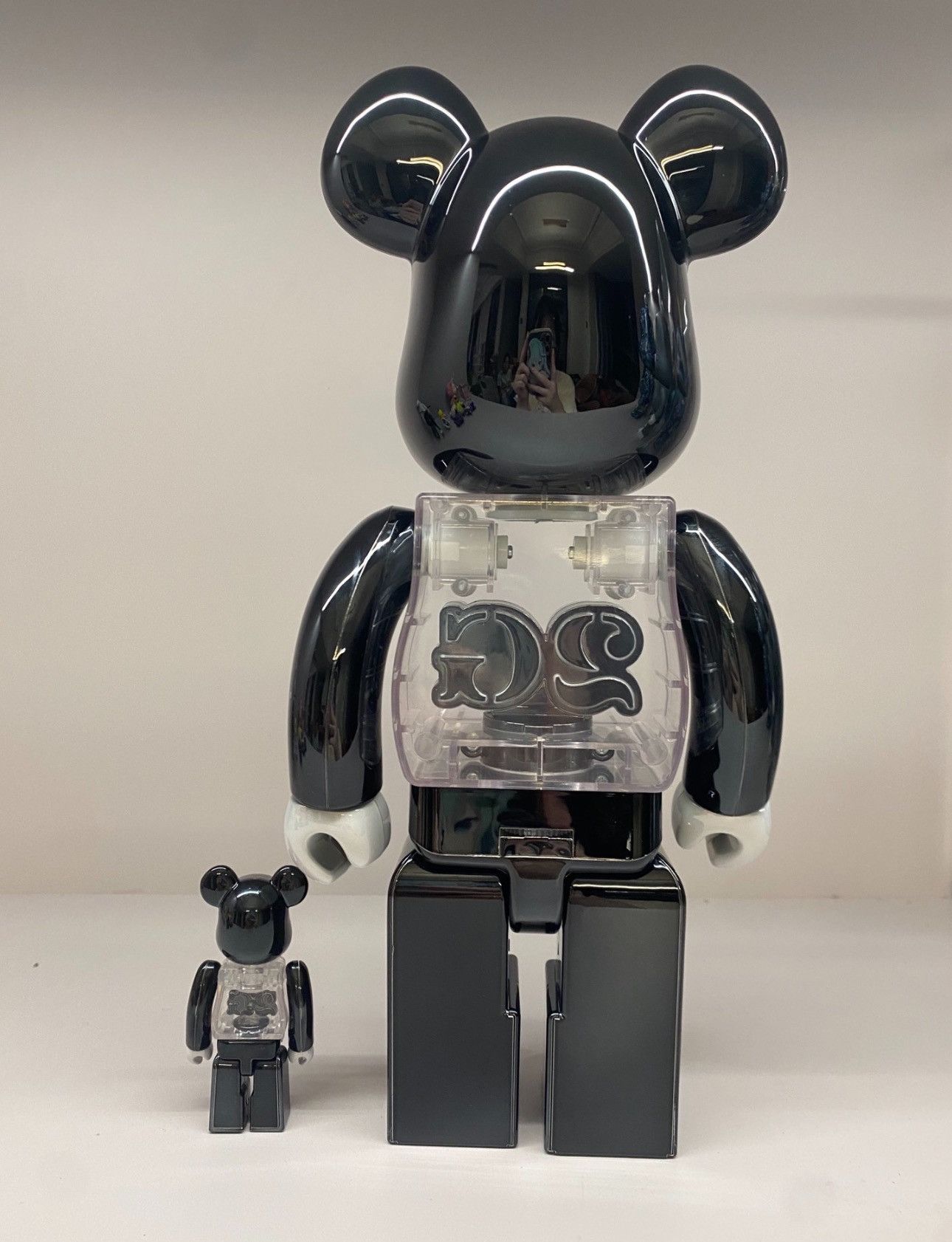 Japanese Brand × Medicom Toy Bearbrick 2G Exclusive Black Chrome 100% & 400% Set Size ONE SIZE - 2 Thumbnail