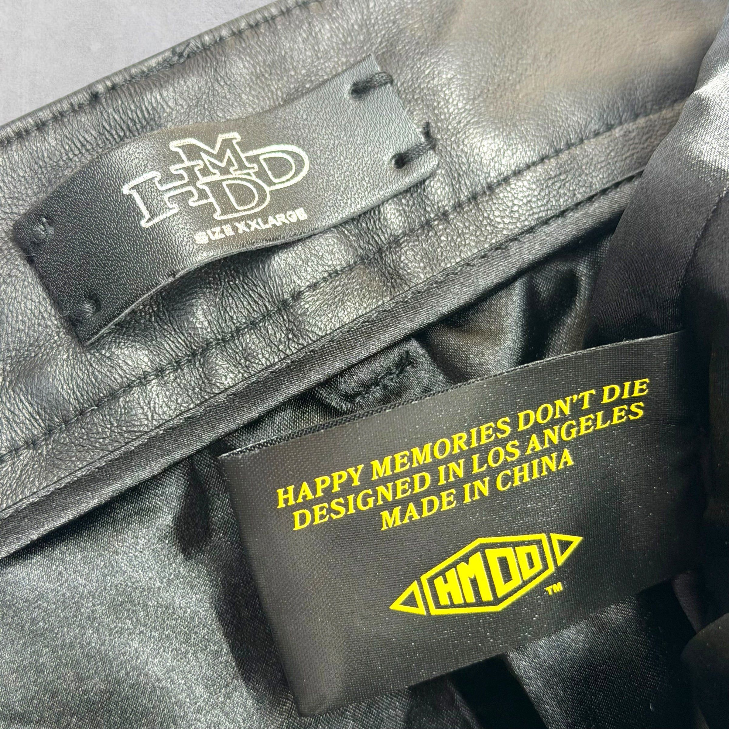 HMDD HMDD Leather Lamb Chop Shorts Black XXL Size US 26 / EU 42 - 3 Thumbnail