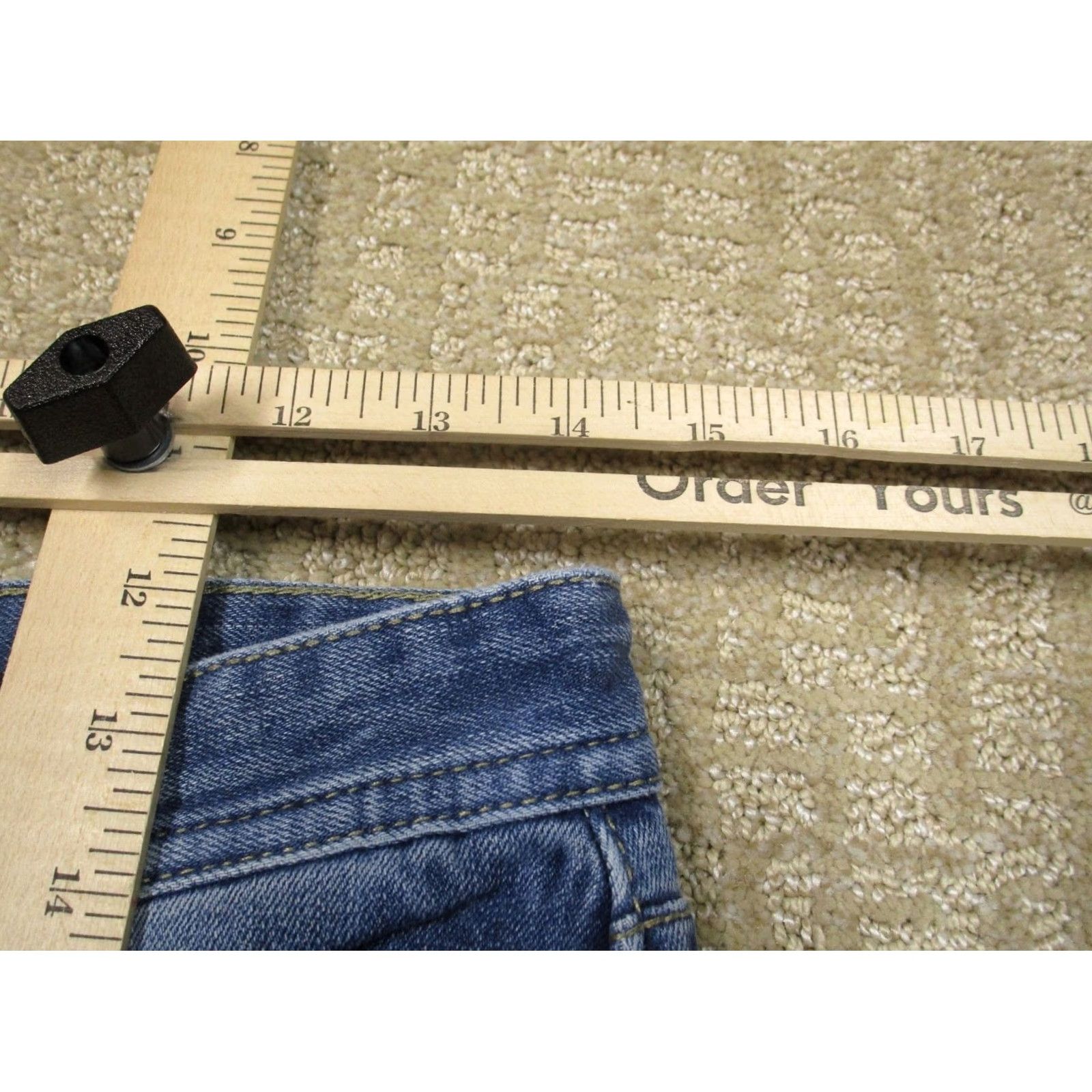 Doublet Rock & Roll Cowboy Jeans Men 28x30 Blue Bootcut Western Double Barrel Denim Distressed Logo 5-Pocket Rock & Roll Cowboy Mens Jeans Size US 28 / EU 44 - 5 Thumbnail