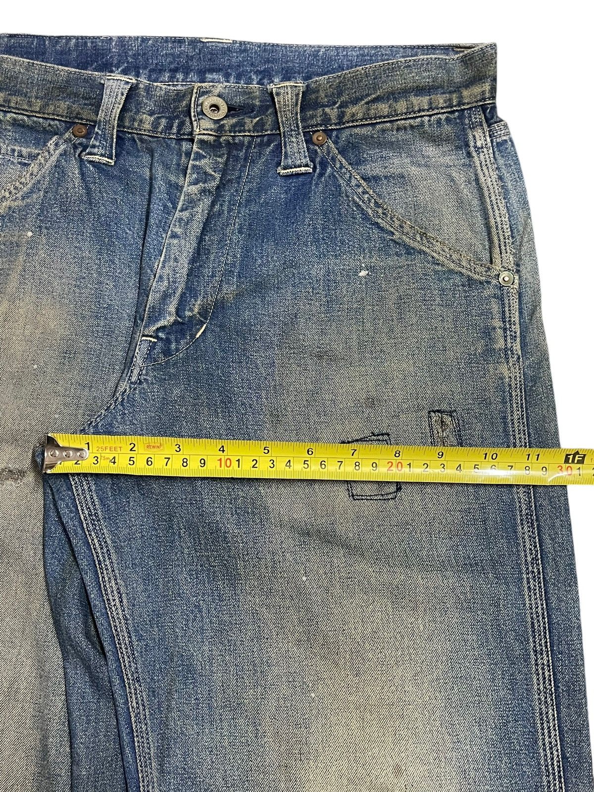 Stevenson Overall Co. Vintage Japan Stevenson Overall Co Mud Wash Carpenter Jeans Size US 30 / EU 46 - 16 Thumbnail