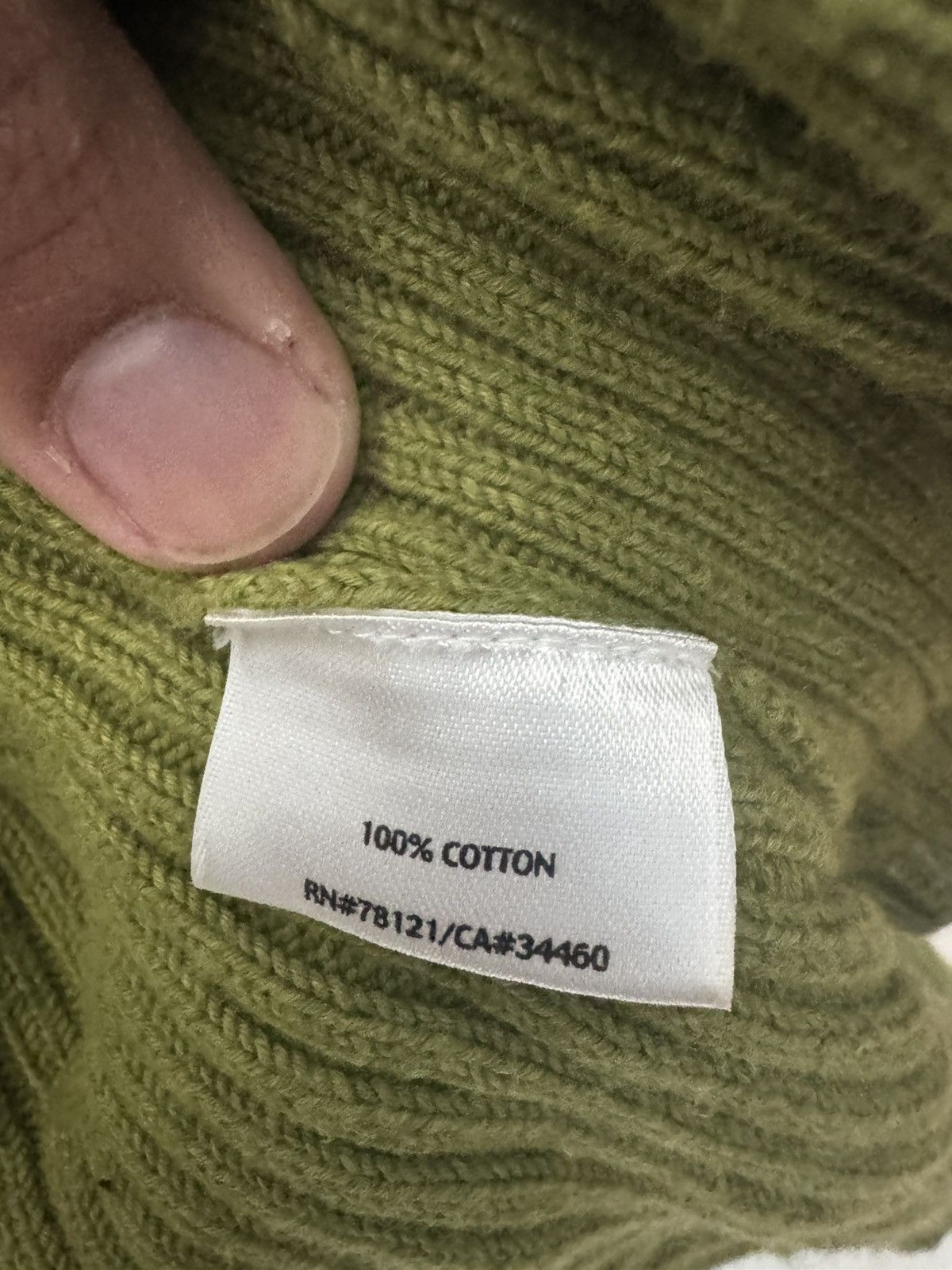 Eileen Fisher Eileen Fisher Cardigan Ribbed Olive Green Cotton XL Size XL / US 12-14 / IT 48-50 - 9 Thumbnail