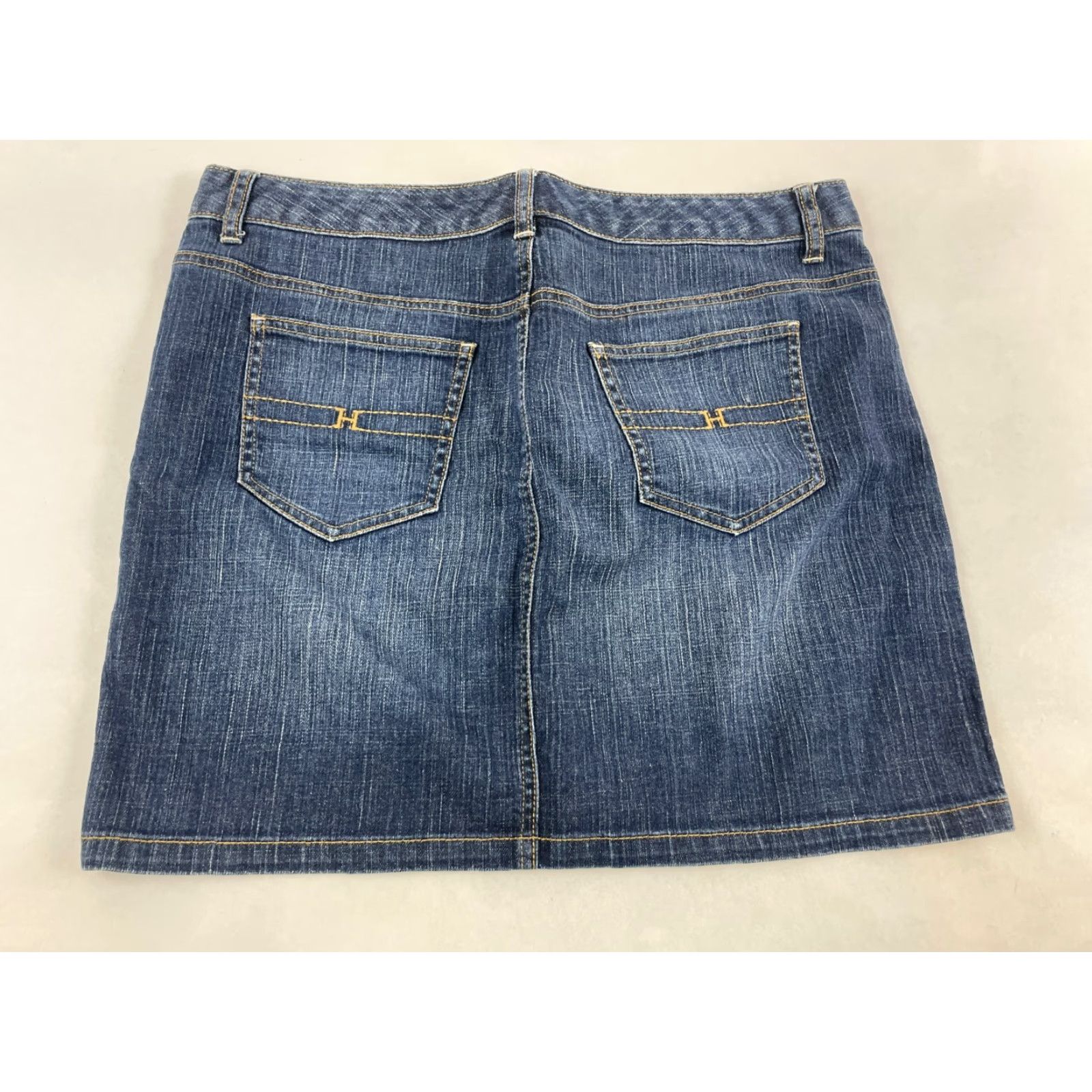 Tommy Hilfiger Tommy Hilfiger Jeans Skirt Women's Size 10 Blue Denim Pockets Mini A-Line Flaps Shirt? Size 32" / US 10 / IT 46 - 2 Thumbnail