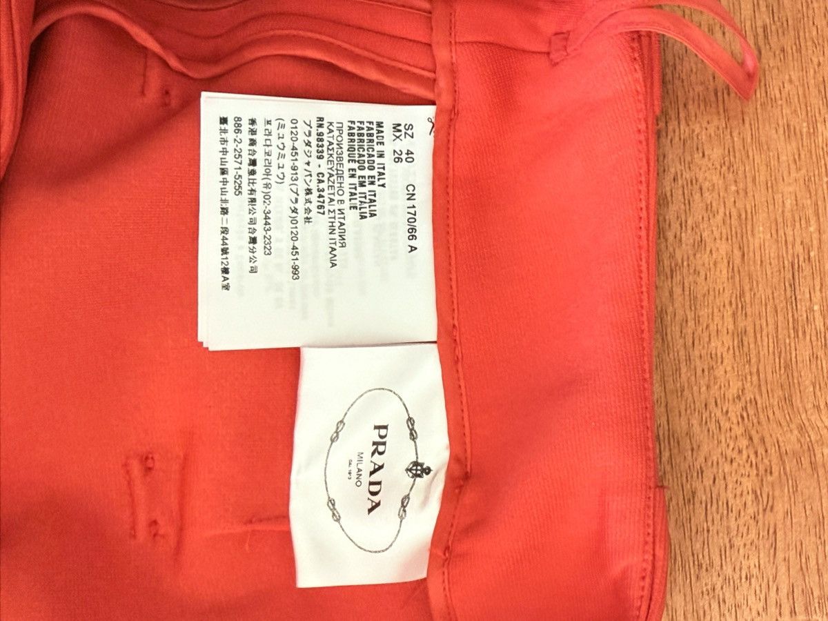 Prada Prada girdle skirt in Orange Size 28" / US 6 / IT 42 - 7 Thumbnail