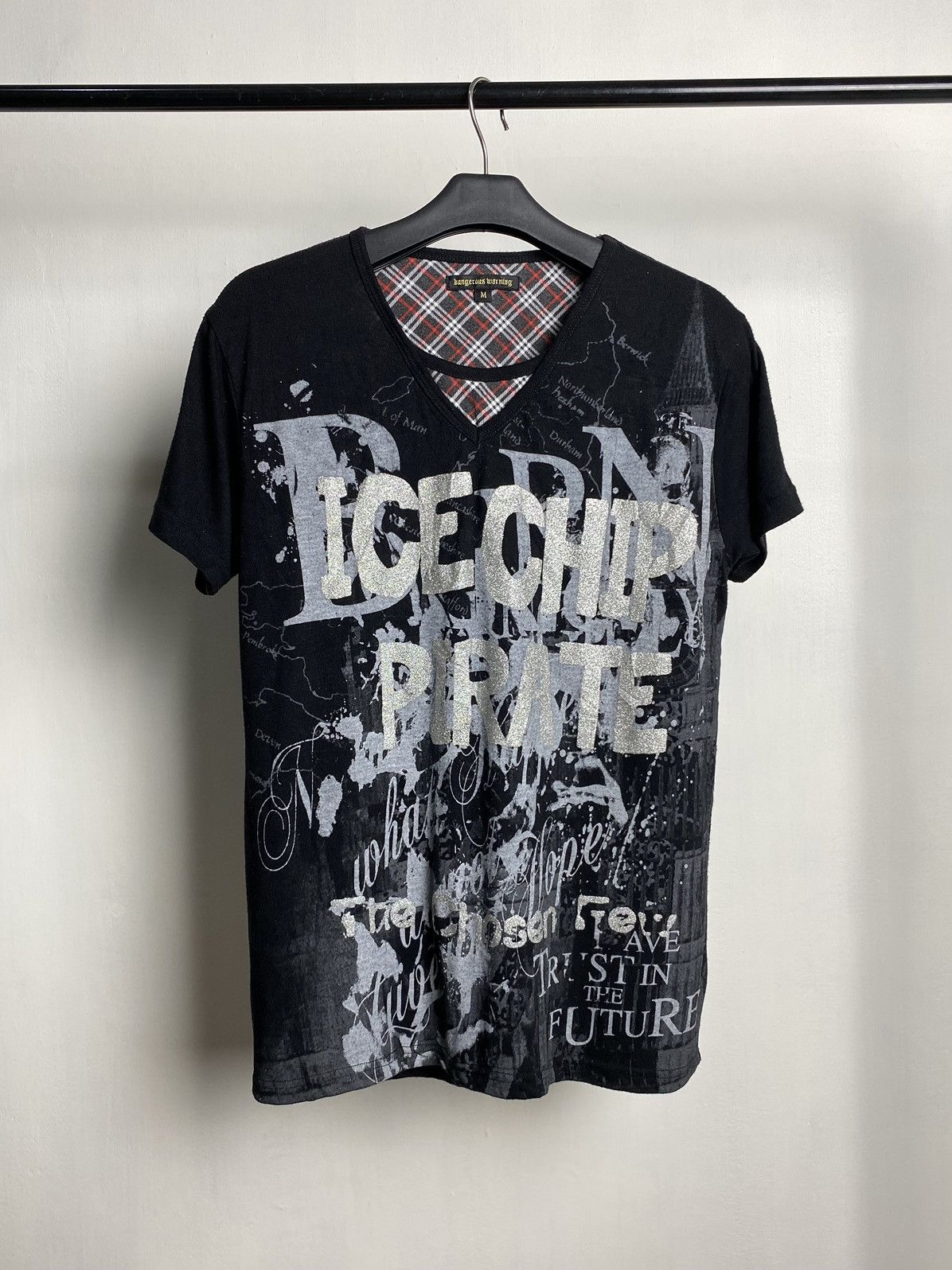 If Six Was Nine × Japanese Brand × Le Grande Bleu (L.G.B.) Dangerous Warning Poem Rock Gothic Tshirt Size US S / EU 44-46 / 1 - 1 Thumbnail