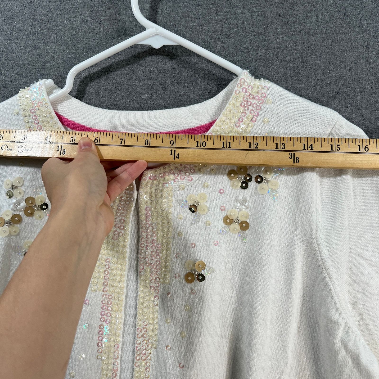 Isaac Mizrahi Isaac Mizrahi LIVE! Always Isaac Ebellished Sweater Lig Size M / US 6-8 / IT 42-44 - 5 Thumbnail