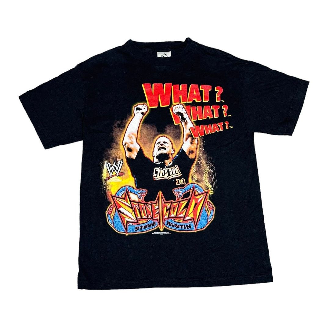 Vintage × WWE × WWF Vintage WWE WWF WCW Stone Cold Steve Austin What? T-Shirt Size US M / EU 48-50 / 2 - 1 Thumbnail