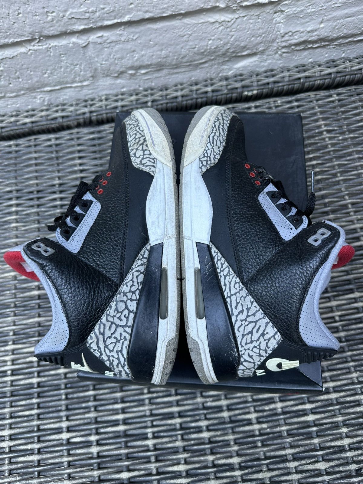 Jordan Brand Jordan 3 Black Cement 2018 Size US 10.5 / EU 43-44 - 6 Thumbnail