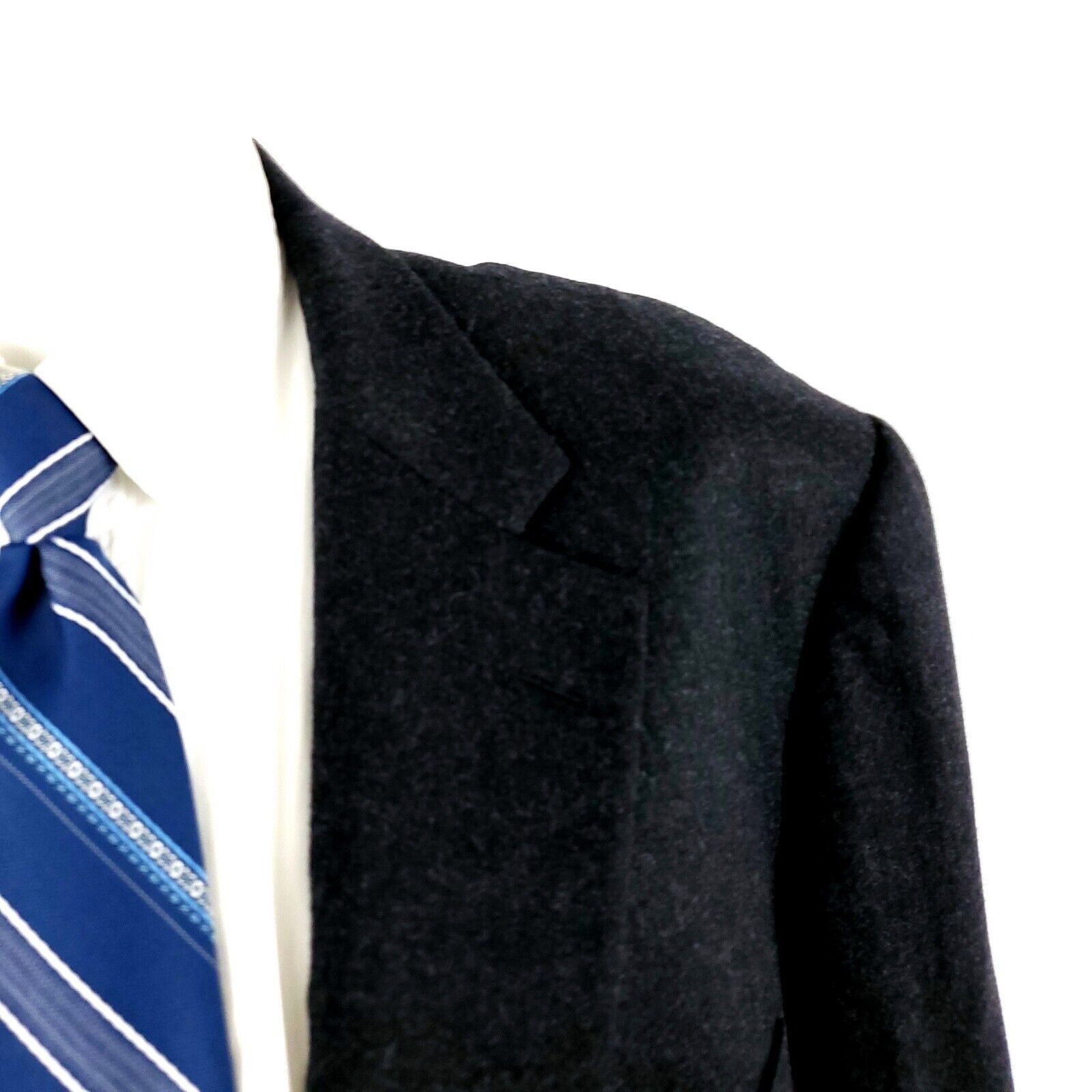 Samuelsohn Samuelsohn Sb Austin Super 120s Flannel Tweed Wool 2 Button Size 48L - 4 Thumbnail
