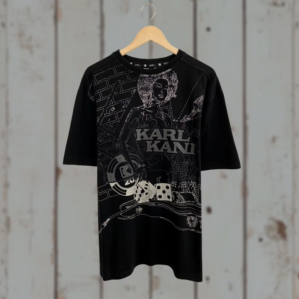 Karl Kani VINTAGE Karl Kani Rap Big Logo T-Shirt L Black 90s Logo Mens Size US L / EU 52-54 / 3 - 1 Thumbnail